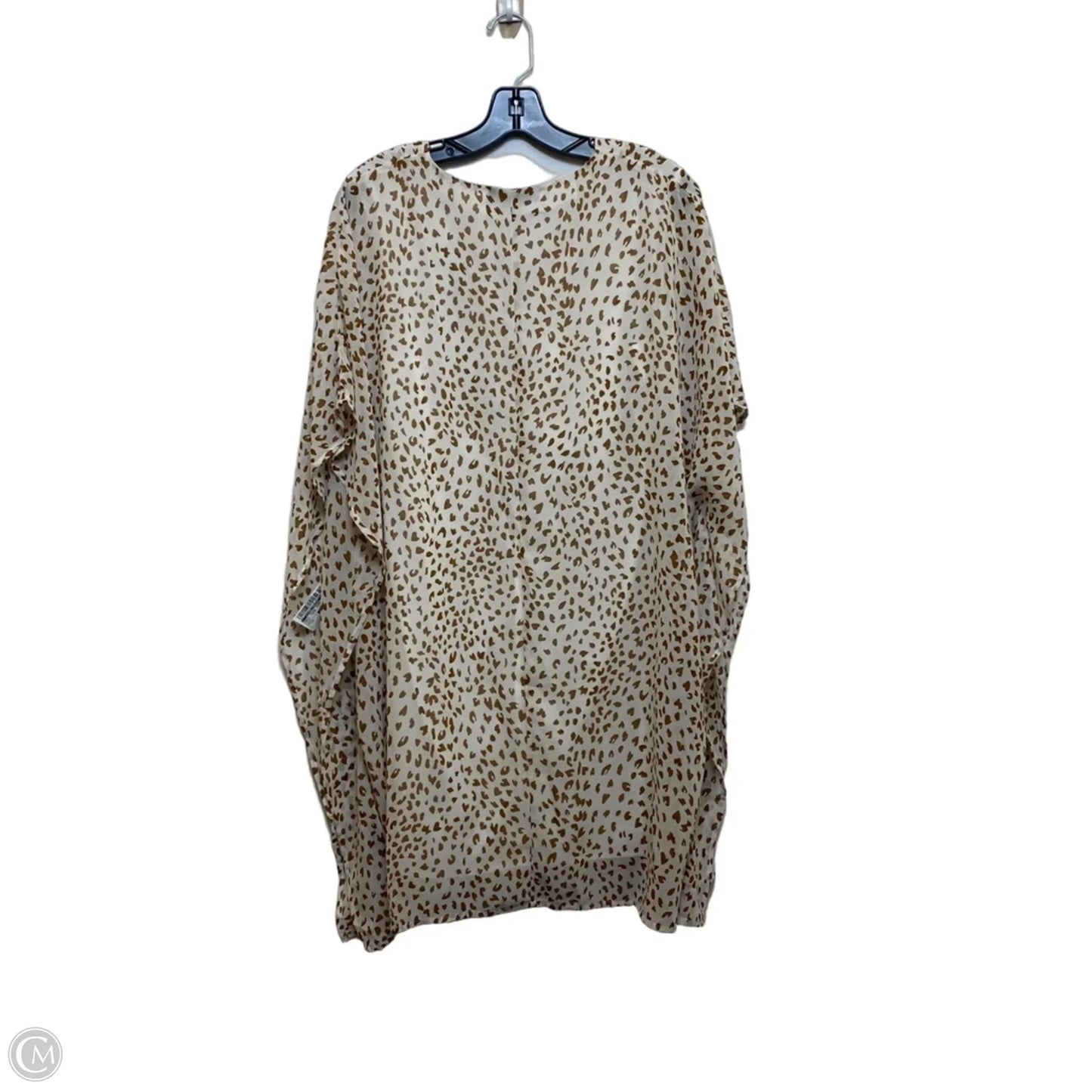 Dress Casual Short By Alta In Brown & Cream, Size: M