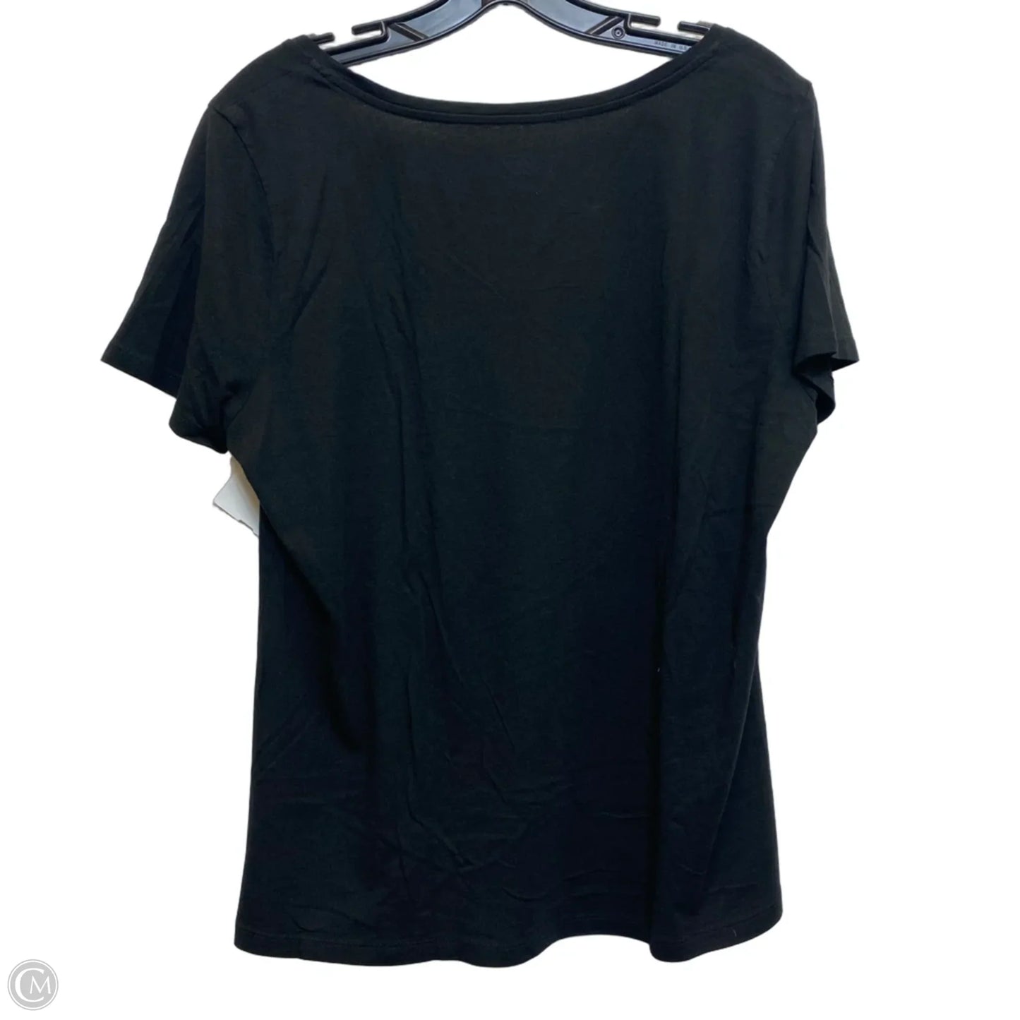 Top Short Sleeve Basic By Loft In Black, Size: Xl