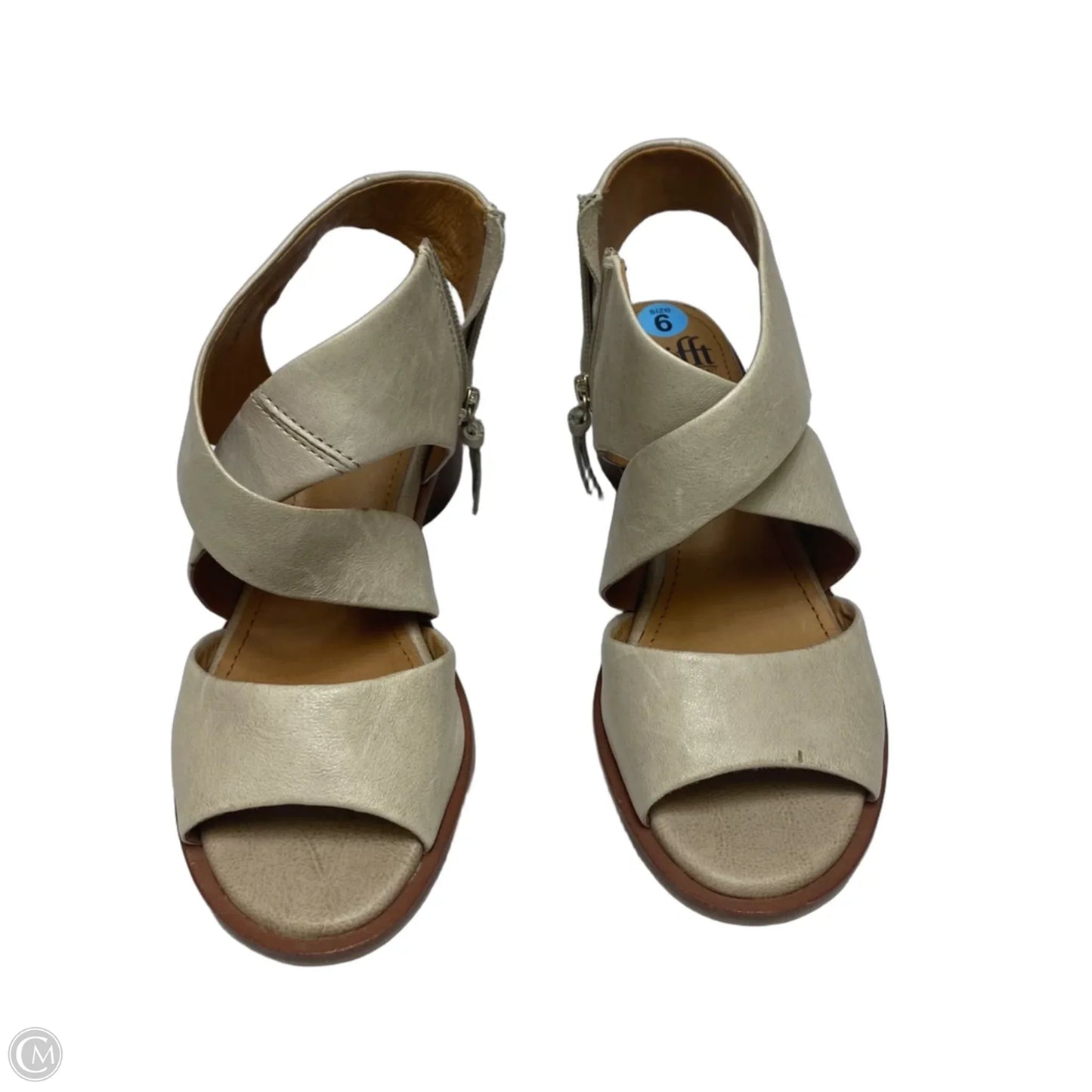 Sandals Heels Block By Sofft In Tan, Size: 6