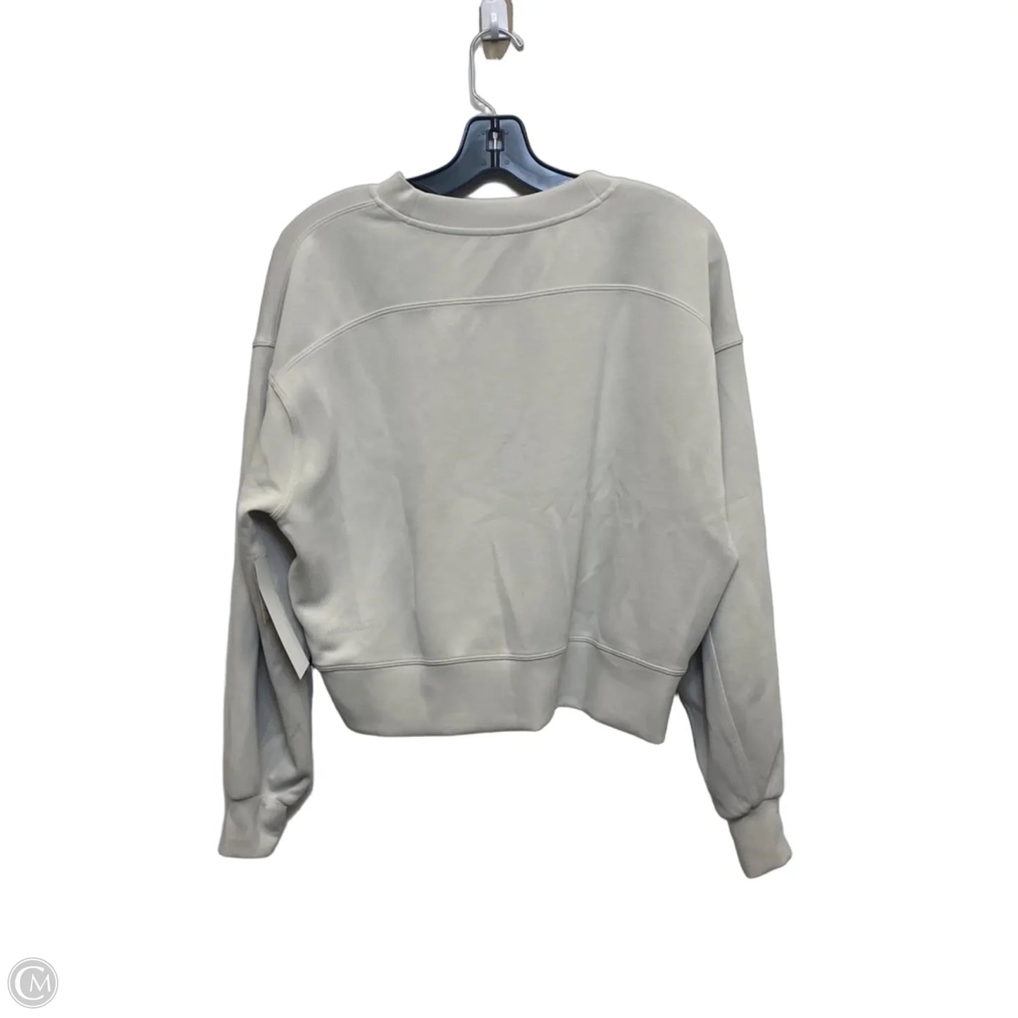 Athletic Sweatshirt Crewneck Designer By Lululemon In Tan, Size: S