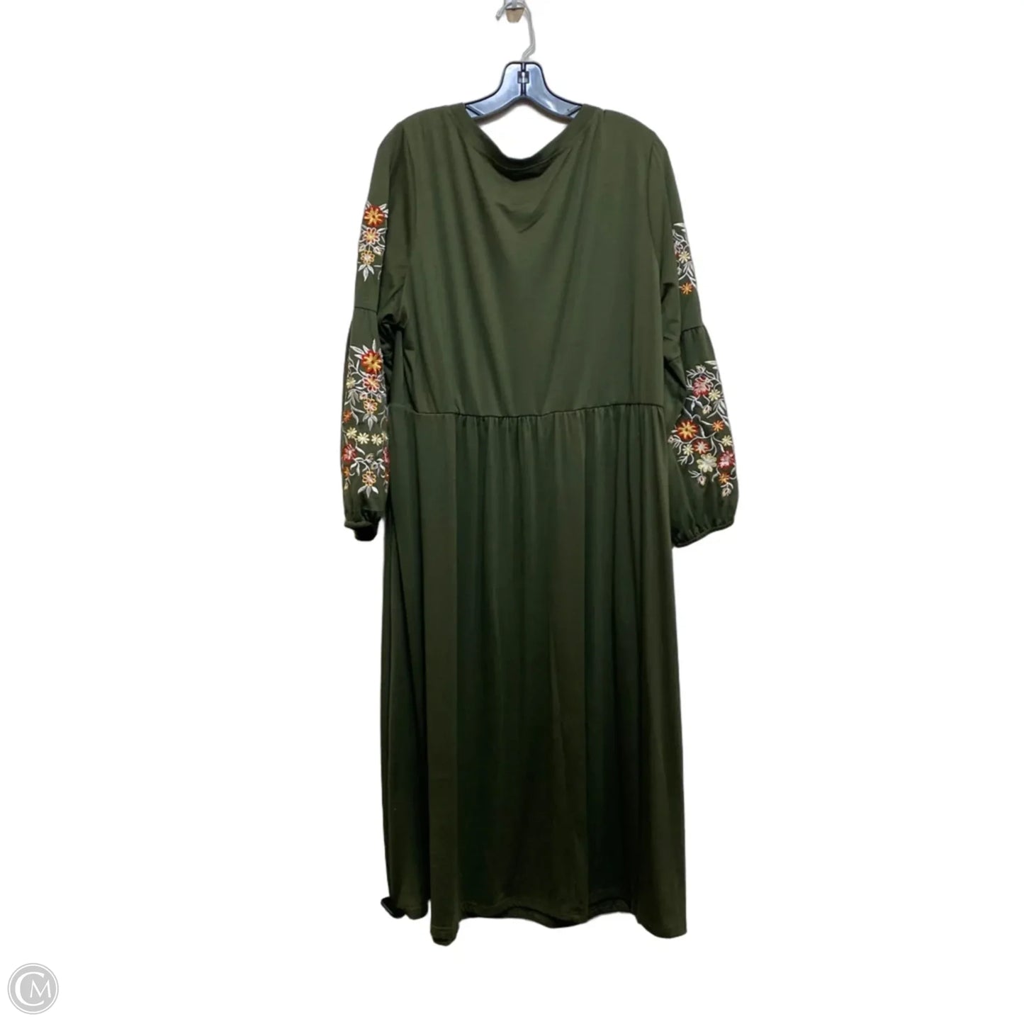 Dress Casual Midi By Bloomchic In Green, Size: 1x