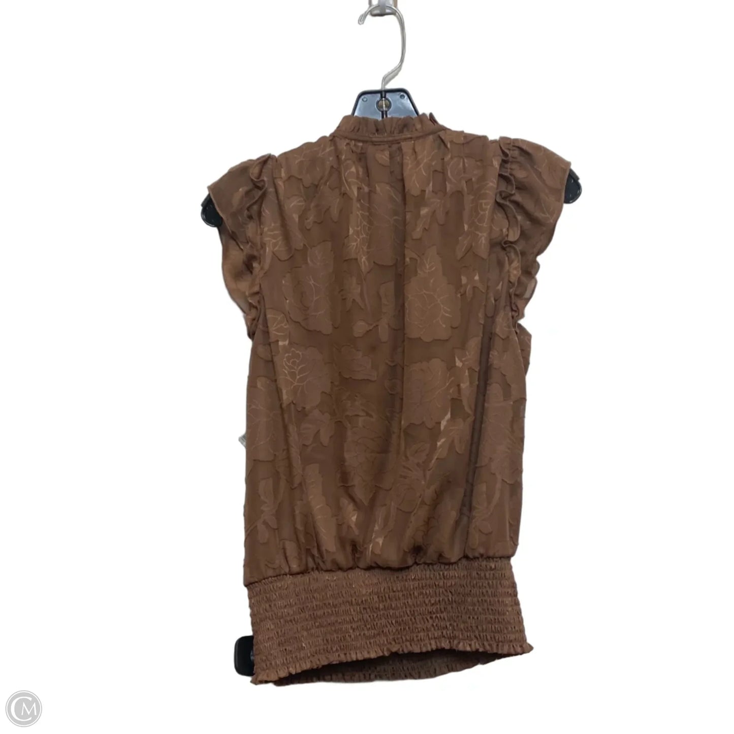 Top Sleeveless By Haver In Brown, Size: M