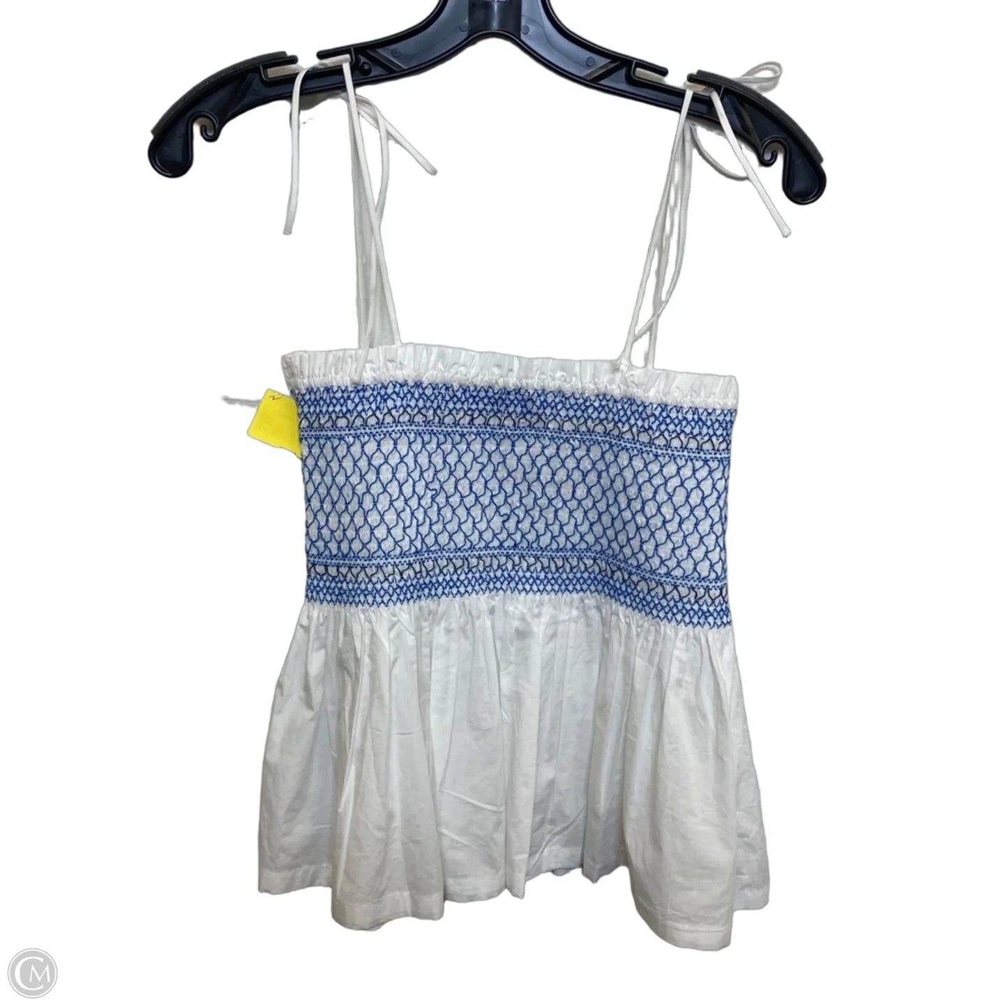 Top Sleeveless By J. Crew In Blue & White, Size: Xs