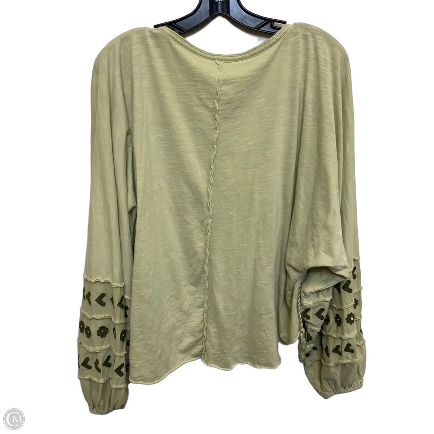 Top Long Sleeve By Free People In Green, Size: Xs