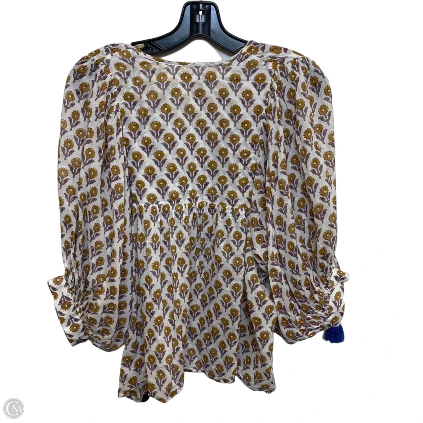 Top Short Sleeve By Marea In Brown & White, Size: Xs