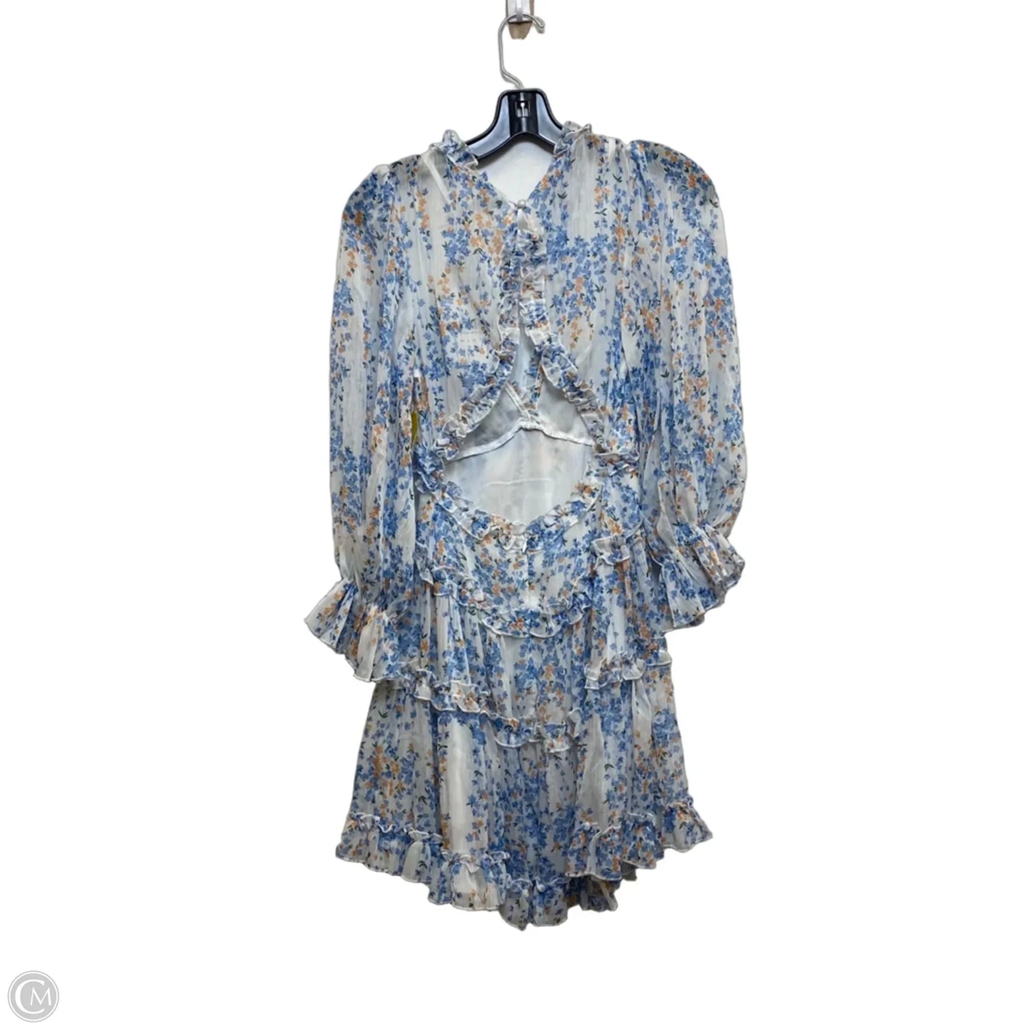 Dress Casual Short By Selfie In Blue & White, Size: Xs