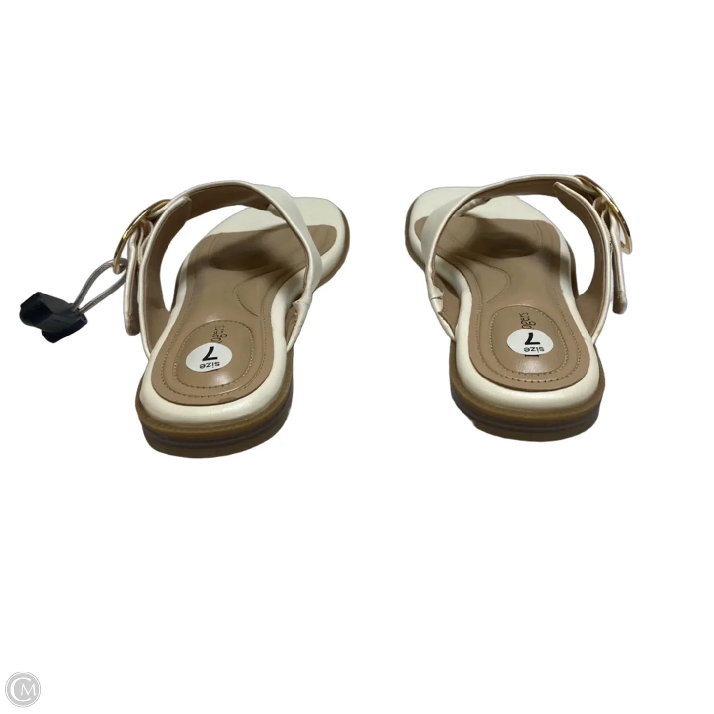 Sandals Flats By Kim Rogers In Cream, Size: 7