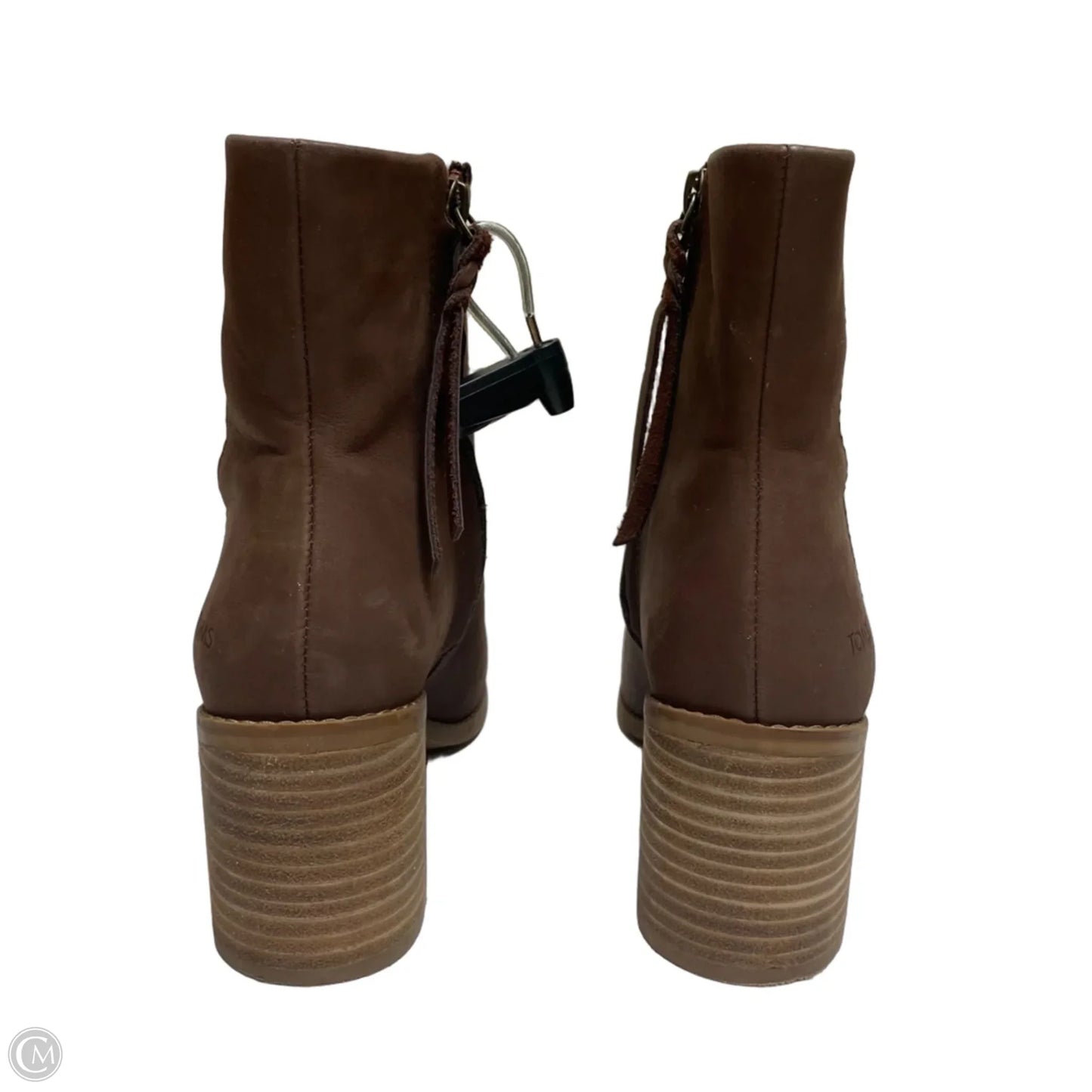 Boots Ankle Heels By Toms In Brown, Size: 7