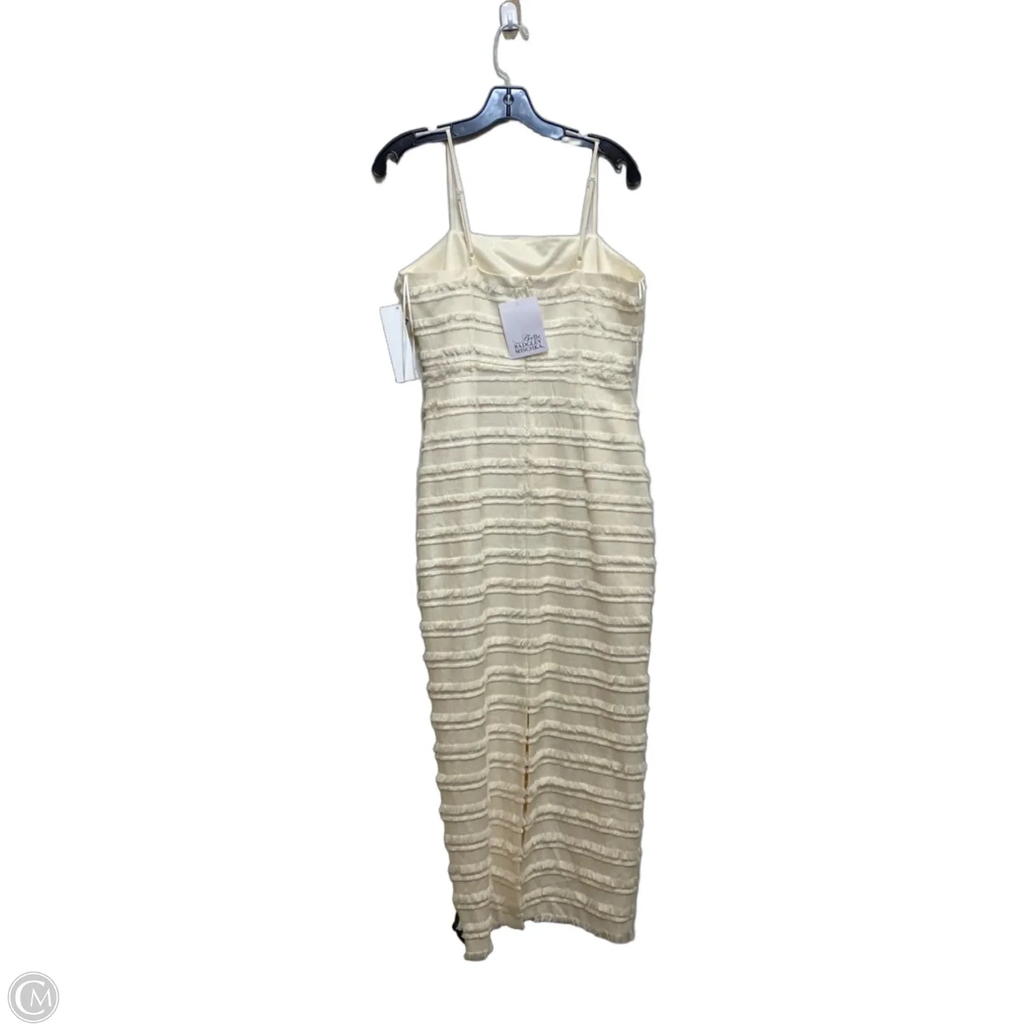 Dress Designer By Badgley Mischka In Cream, Size: S