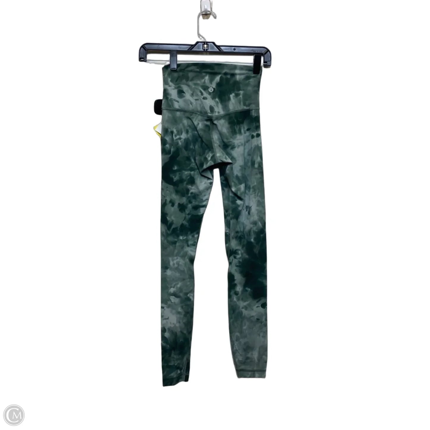 Athletic Leggings Designer By Lululemon In Green, Size: Xs