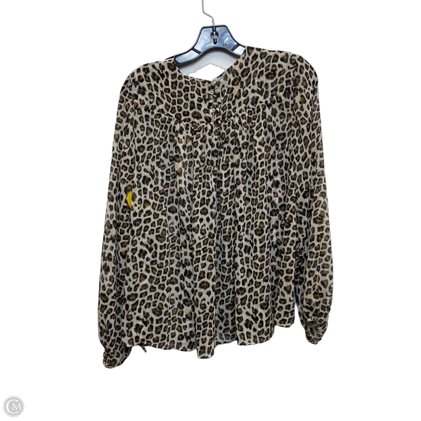 Top Long Sleeve By Maeve In Animal Print, Size: Xs