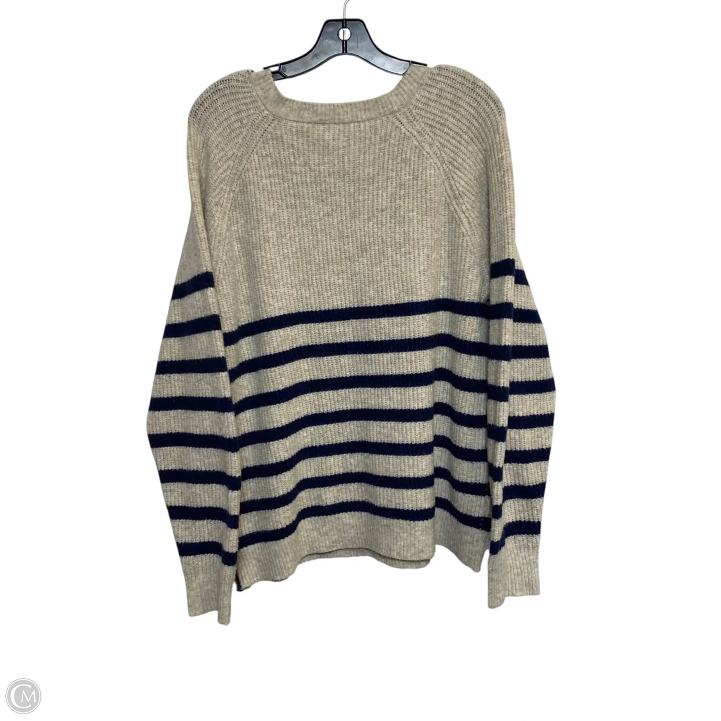 Sweater By Knox Rose In Blue & Tan, Size: L