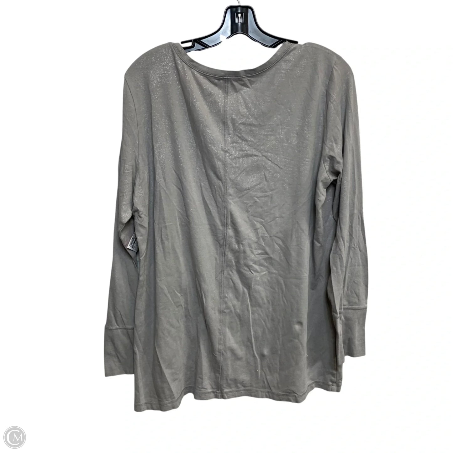 Top Long Sleeve By Ana In Grey, Size: Xl