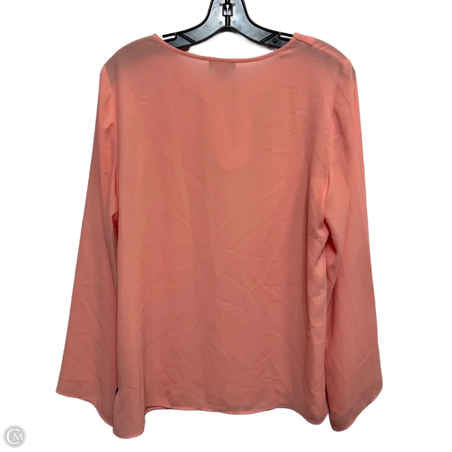 Blouse Long Sleeve By Vince Camuto In Pink, Size: M