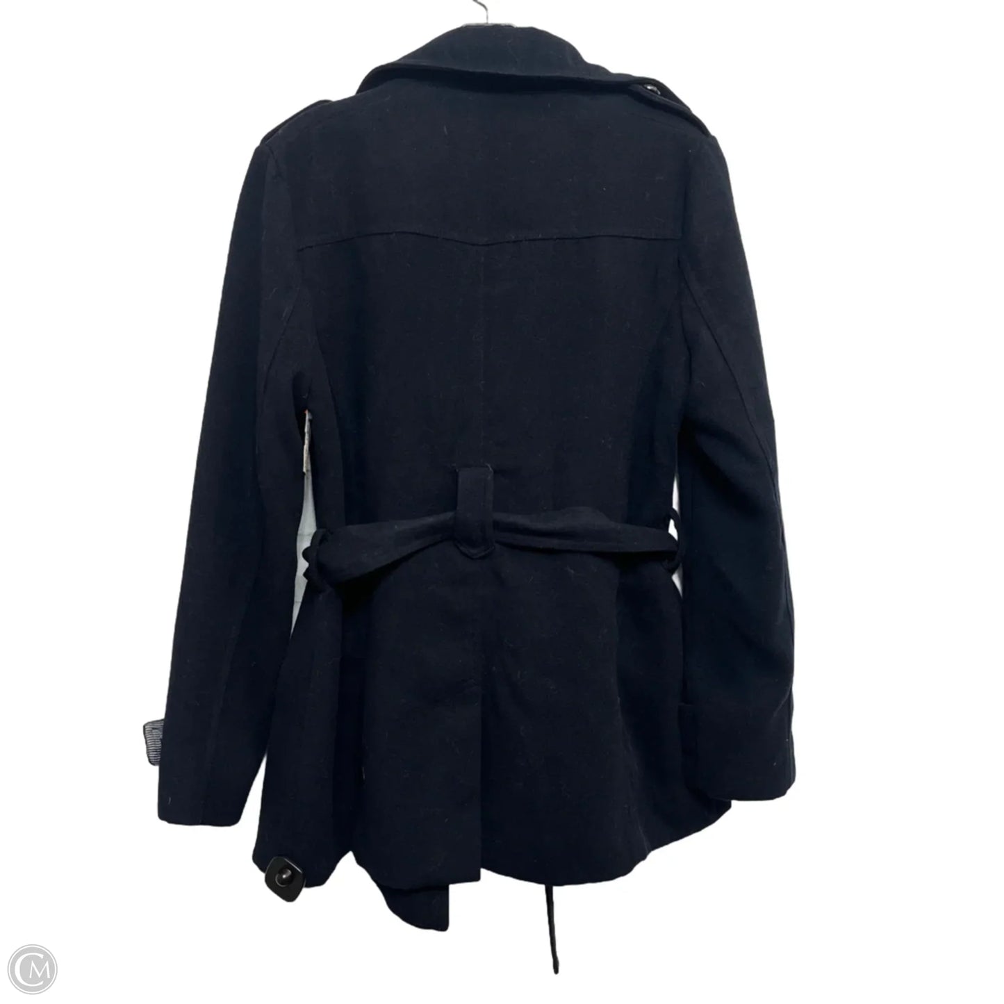 Coat Peacoat By Forever 21 In Navy, Size: L