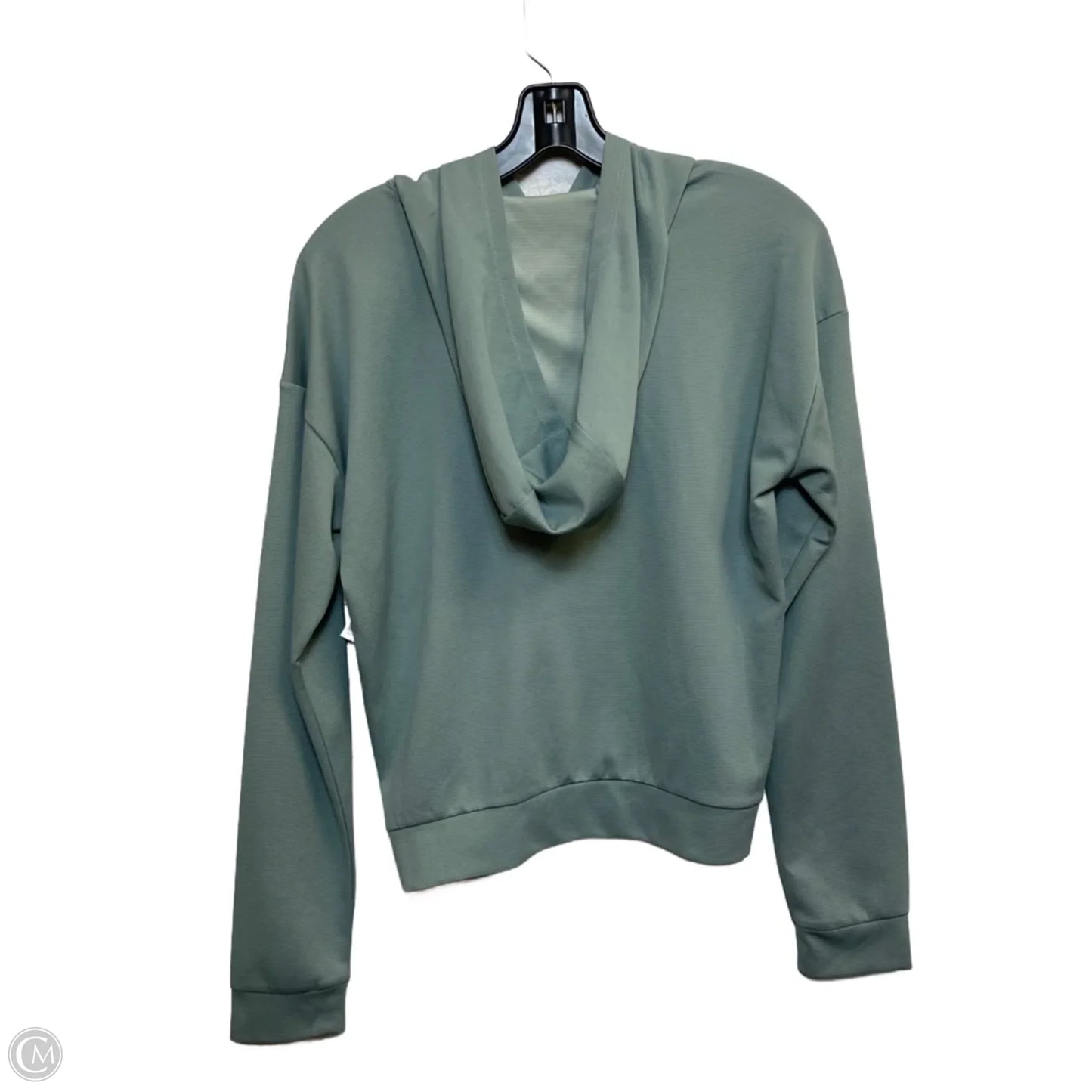 Athletic Top Long Sleeve Hoodie By The North Face In Green, Size: M