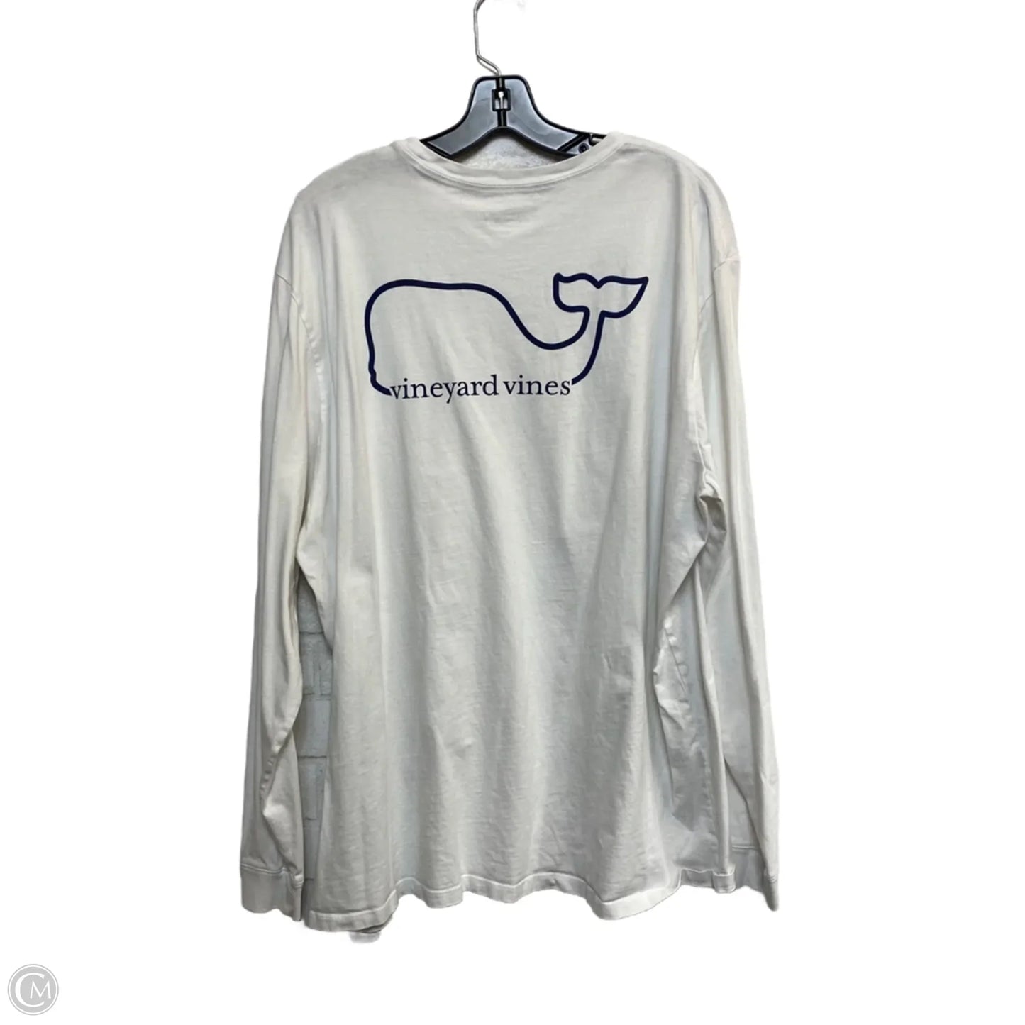 Top Long Sleeve Designer By Vineyard Vines In White, Size: 2x