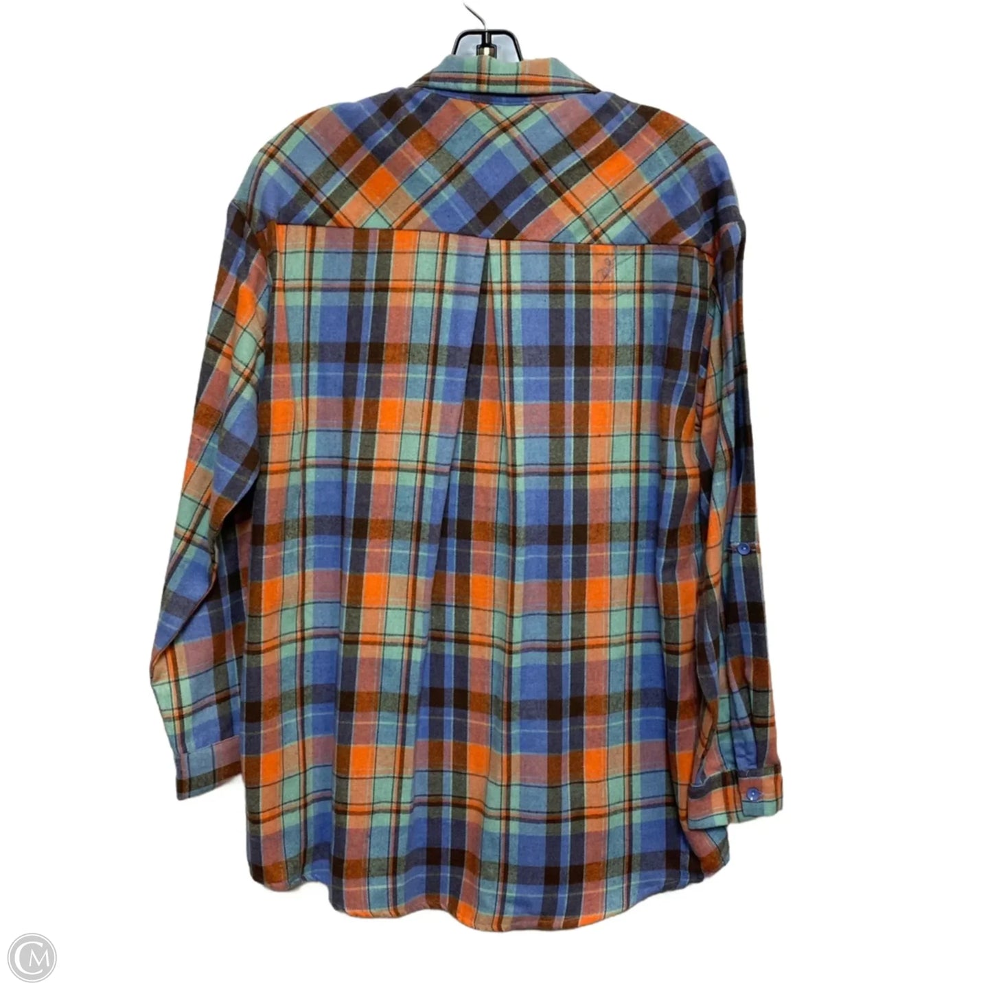 Top Long Sleeve By Vine & Love In Orange, Size: S