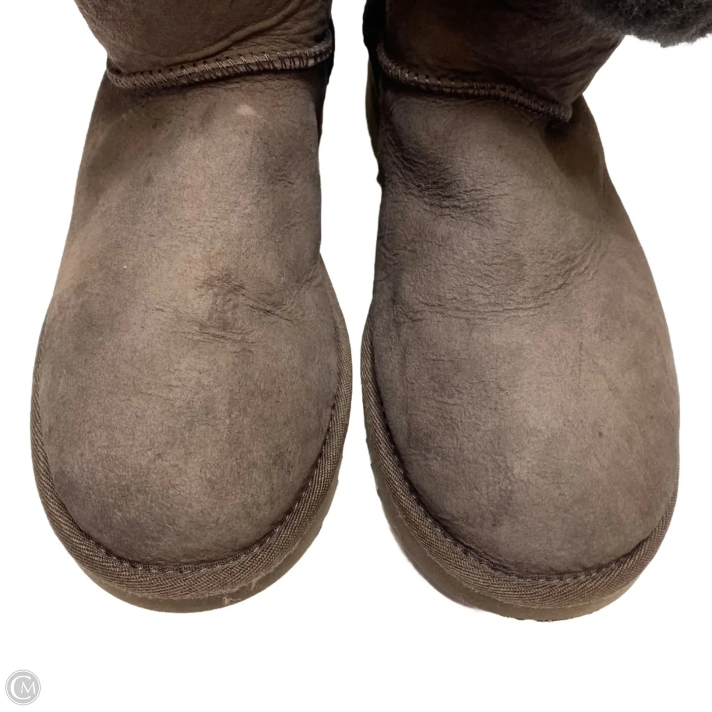 Boots Designer By Ugg In Brown, Size: 9