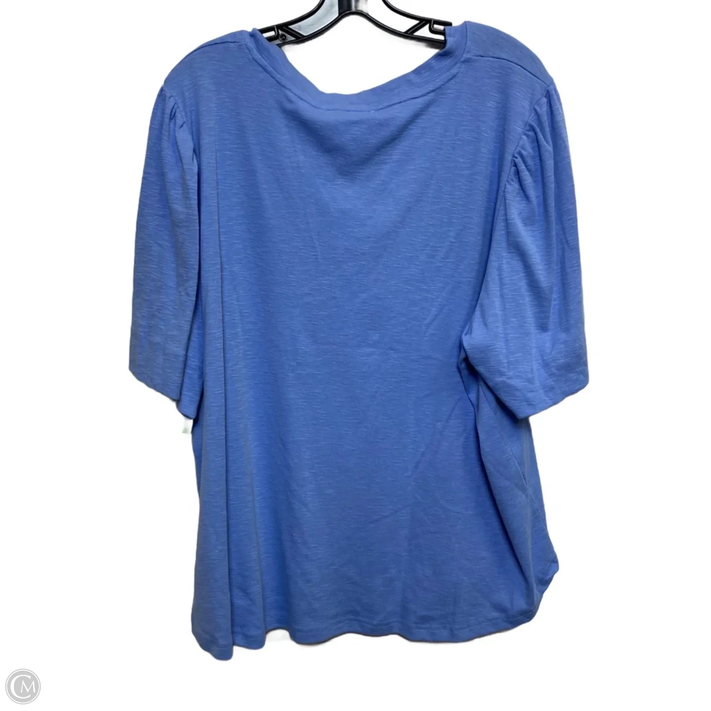 Top Short Sleeve By Jane And Delancey In Blue, Size: 3x