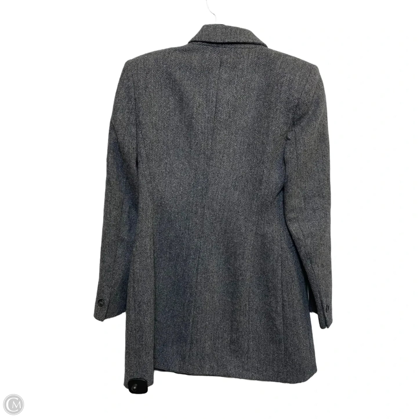 Coat Wool By Zara In Grey, Size: M
