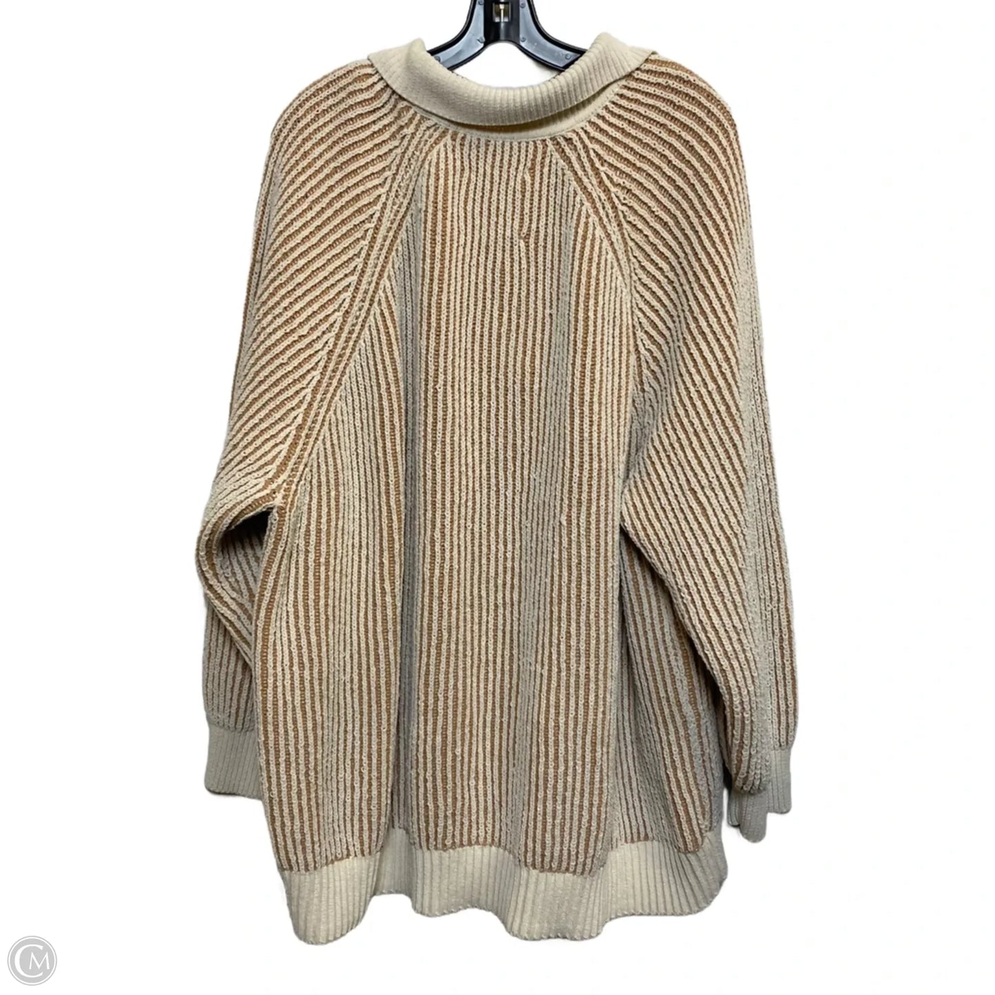 Sweater By Aerie In Brown & Cream, Size: Xxl