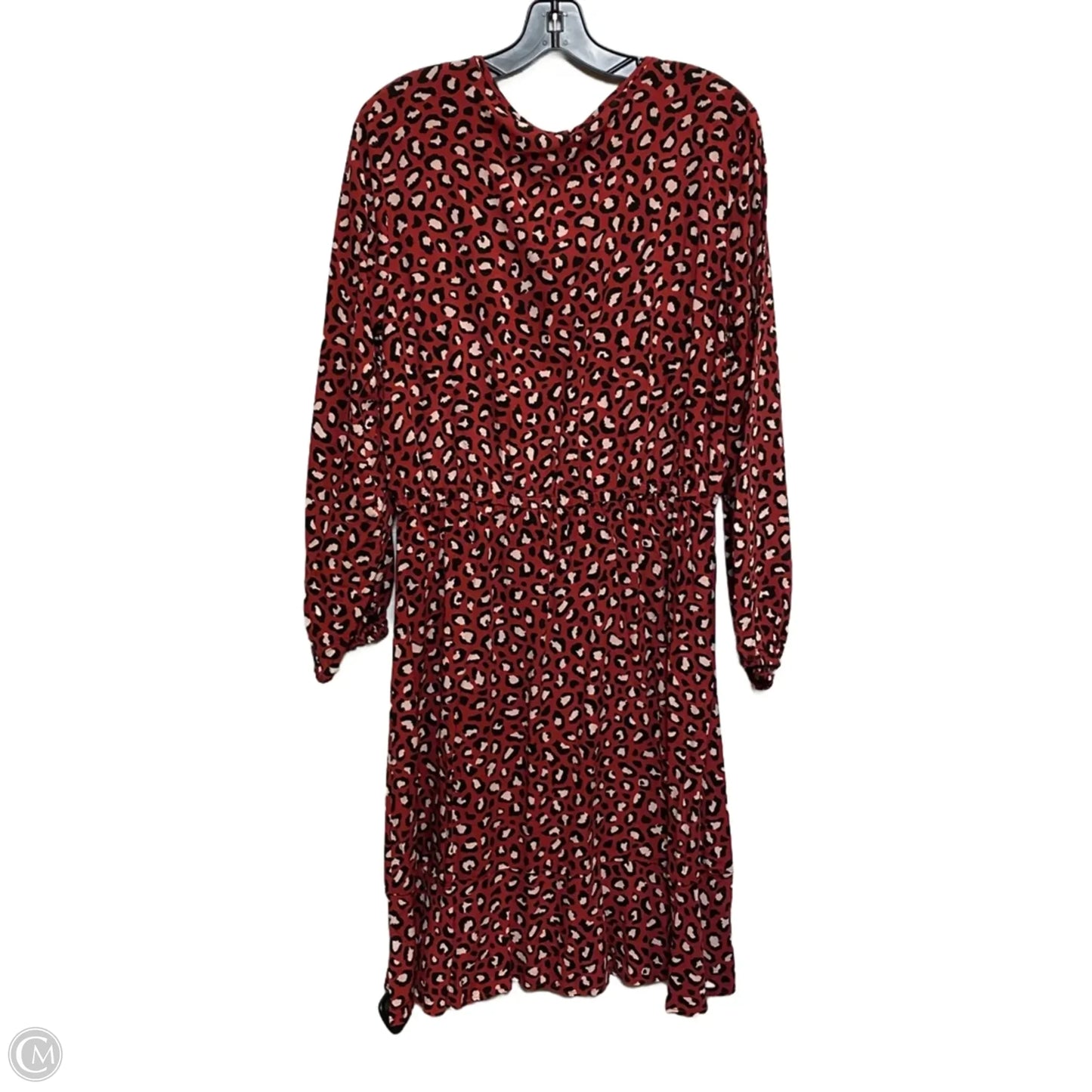 Dress Casual Midi By Old Navy In Red, Size: L