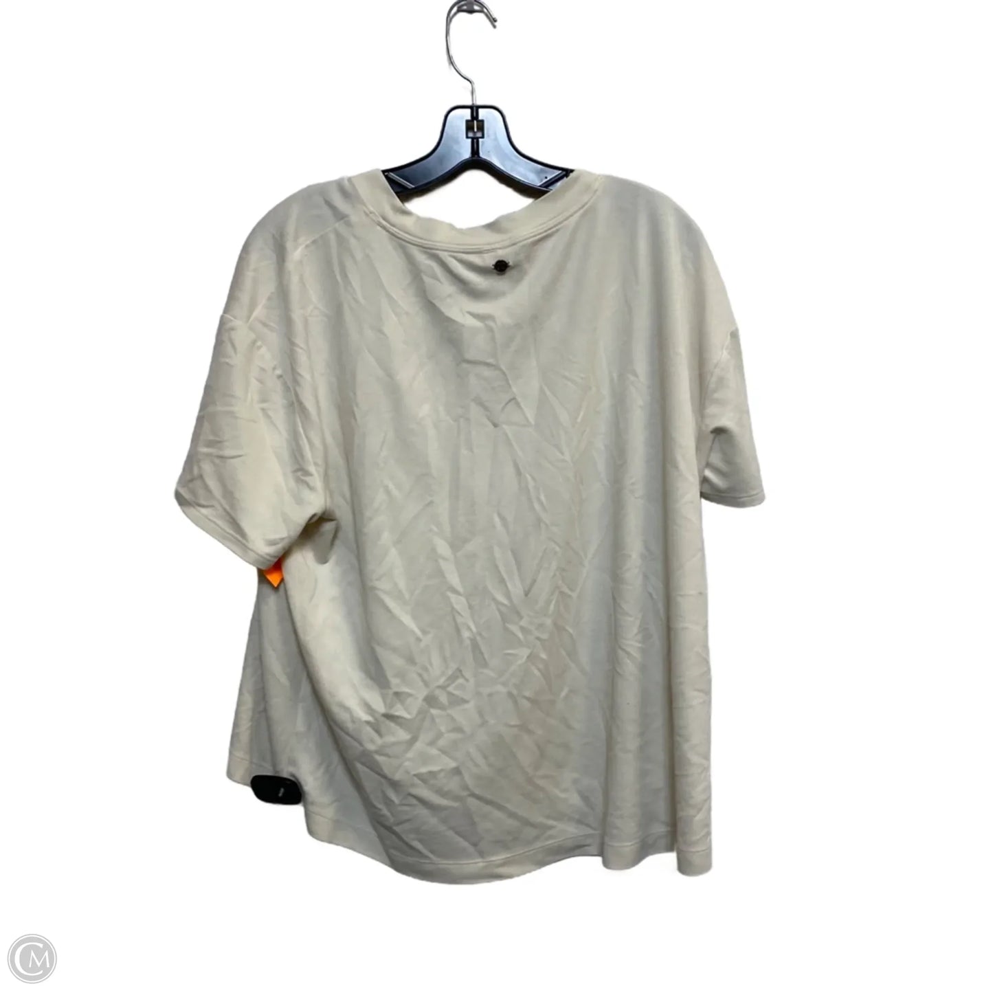 Top Short Sleeve Basic By Calia In Cream, Size: Xl