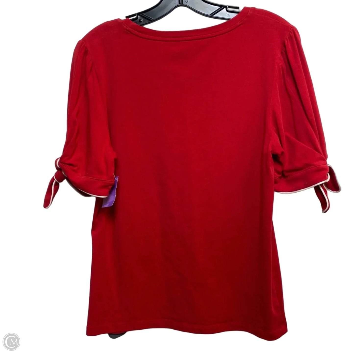 Top Short Sleeve By Tommy Hilfiger In Red, Size: M
