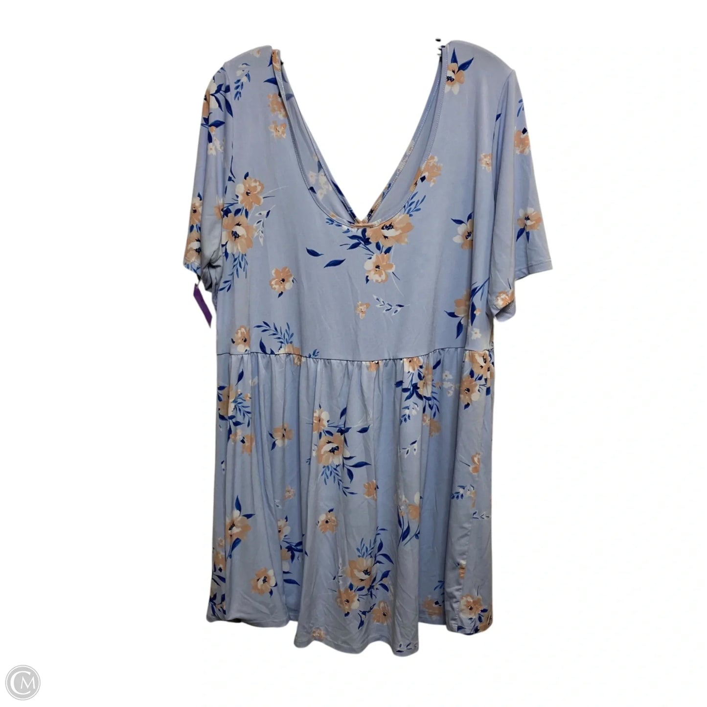 Top Short Sleeve By Torrid In Blue, Size: 3x