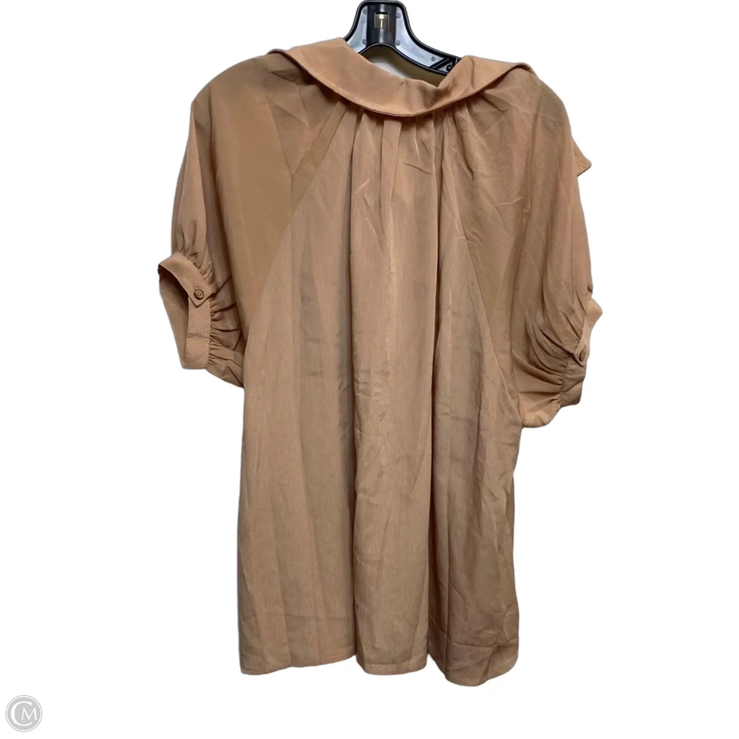 Top Short Sleeve By Heyson In Tan, Size: L