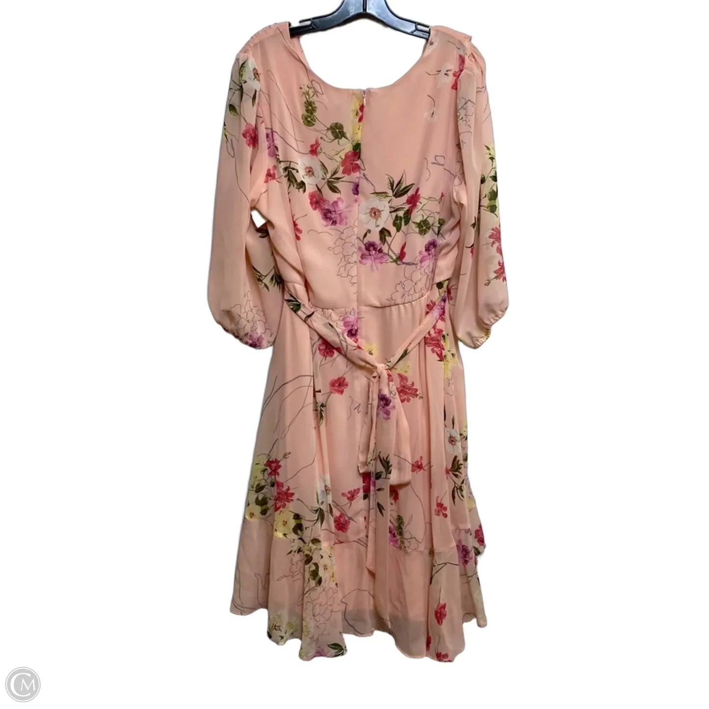 Dress Casual Midi By Julian Taylor In Pink, Size: Xl