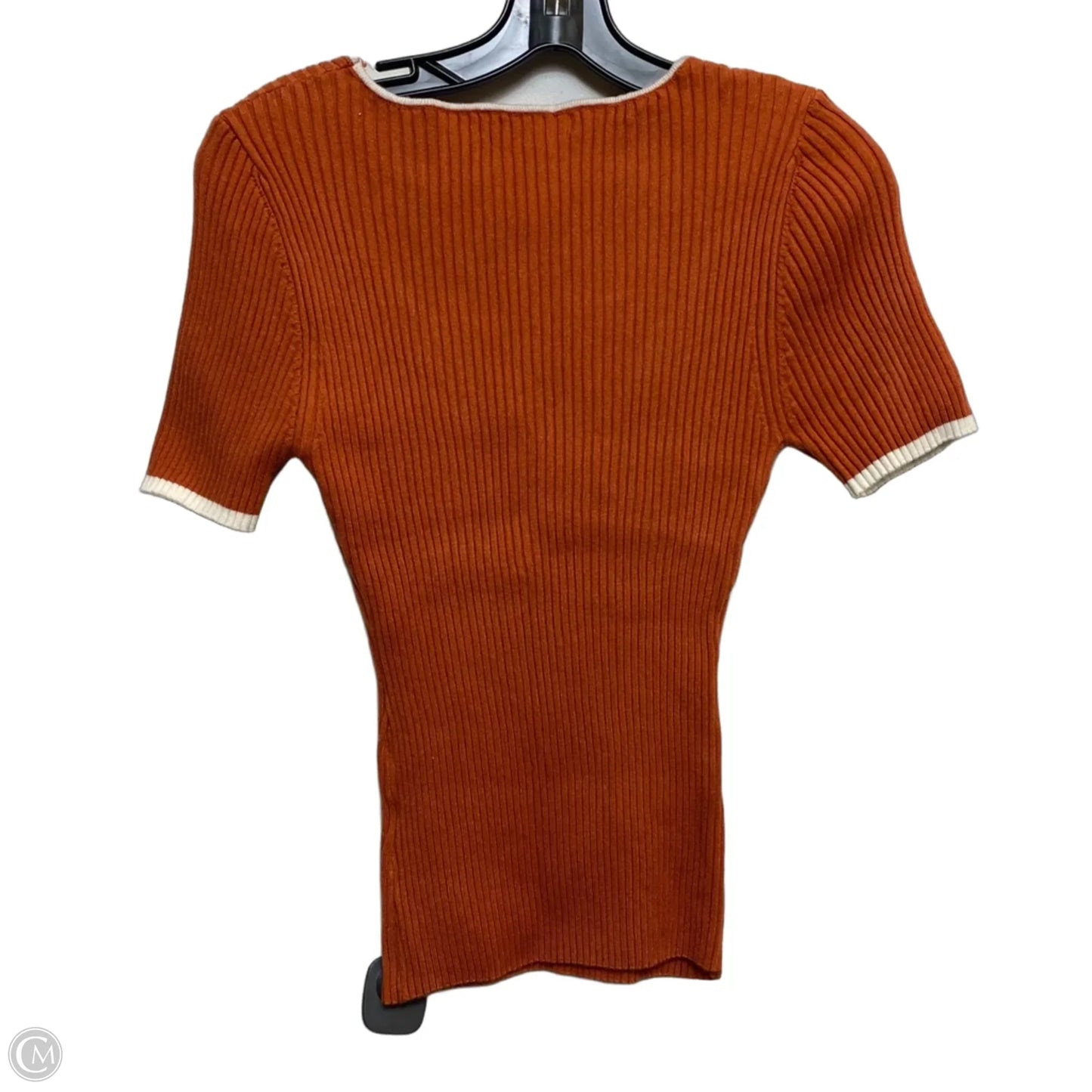Top Short Sleeve By Zesica In Orange, Size: L