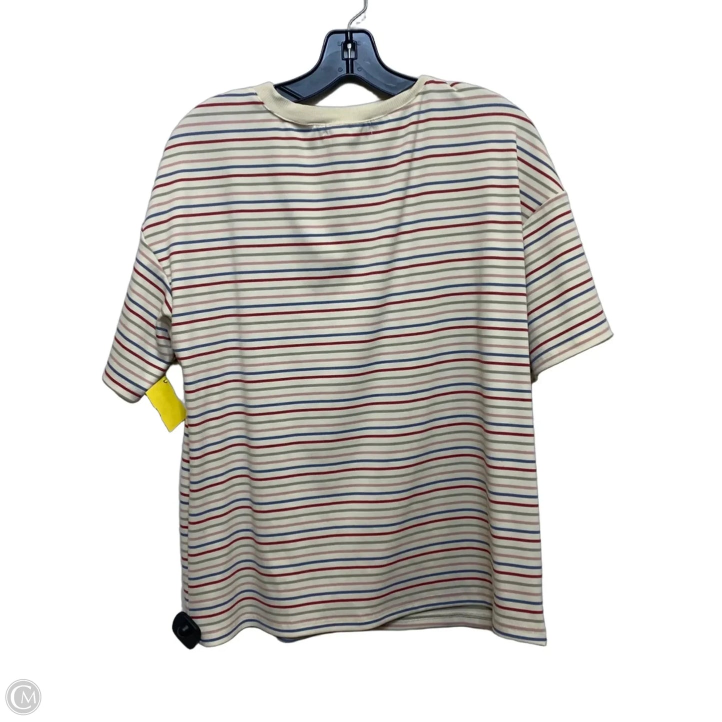 Top Short Sleeve By Merokeety In Cream, Size: L