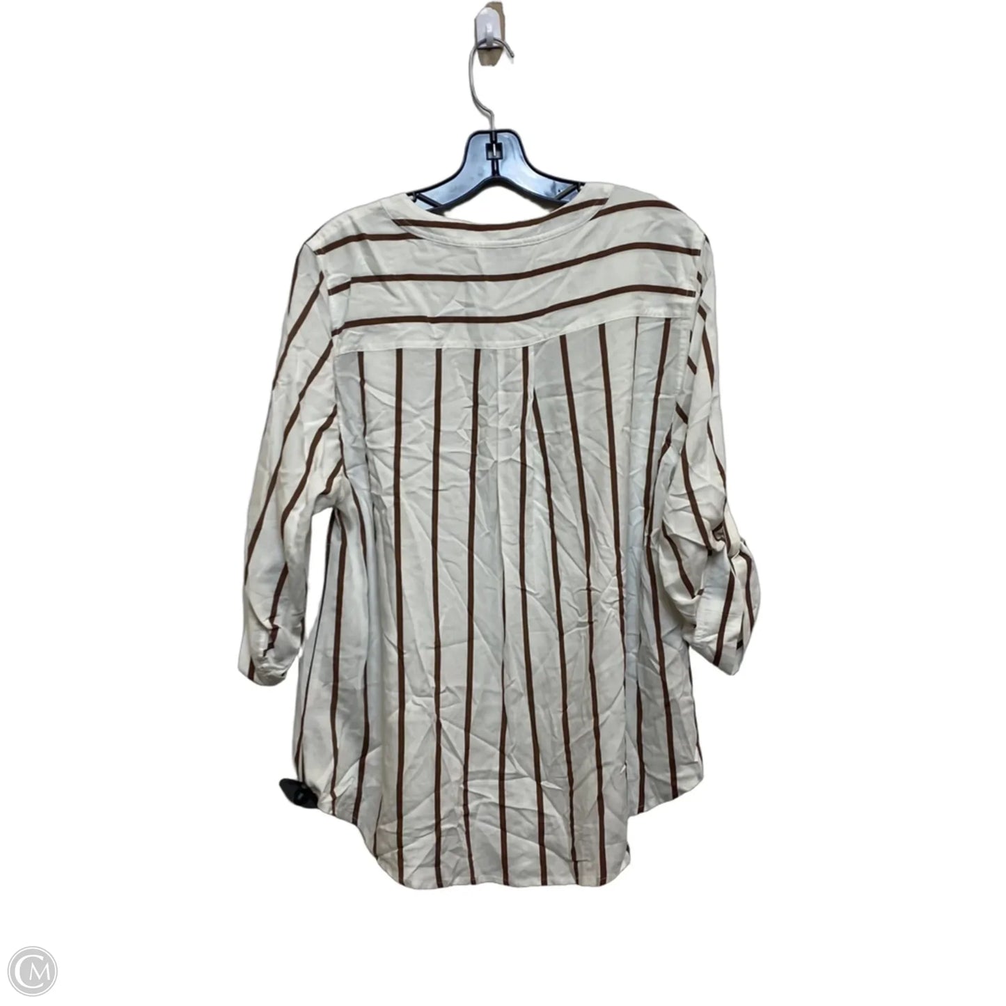 Top Long Sleeve By Torrid In Cream, Size: L