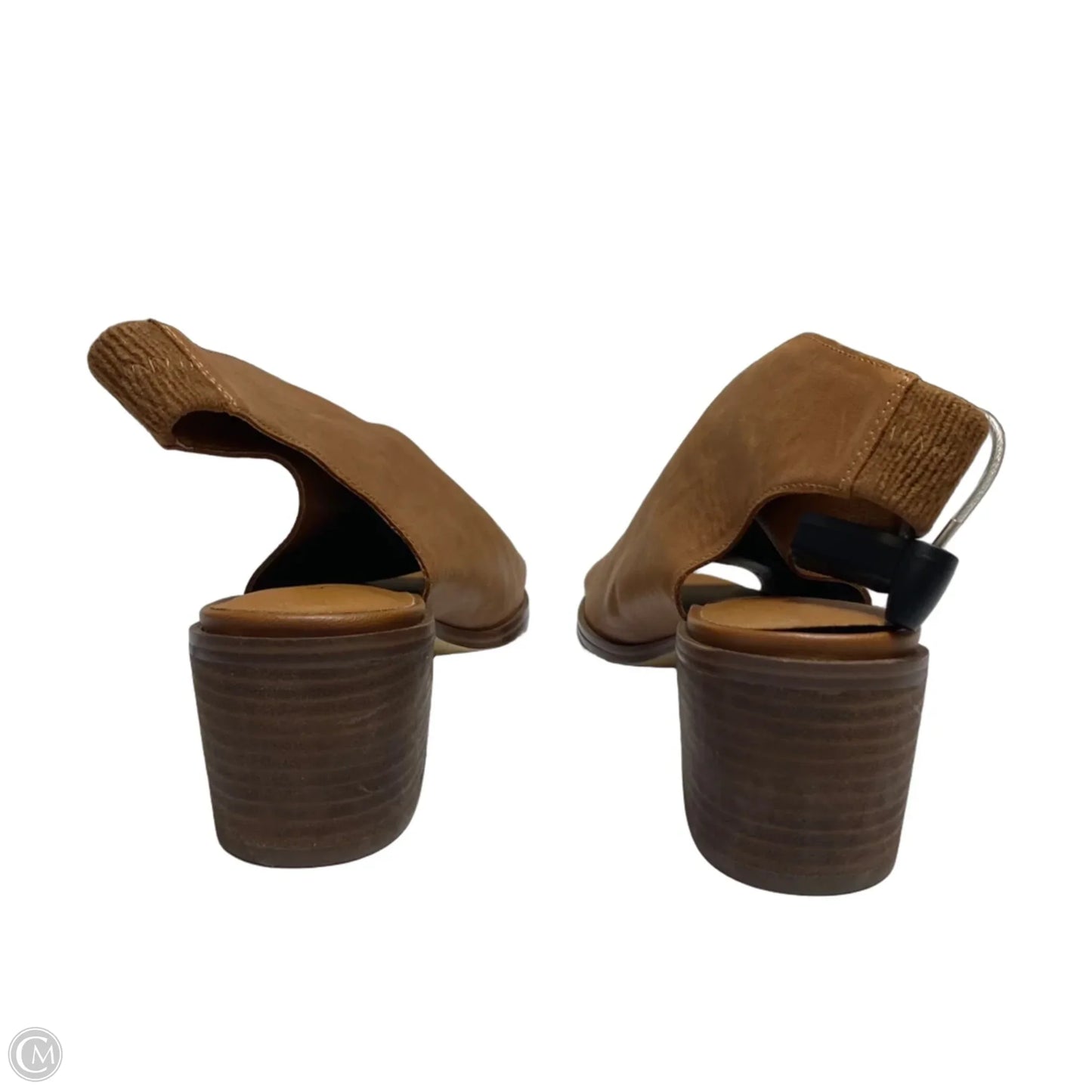 Sandals Heels Block By Lucky Brand In Brown, Size: 9.5