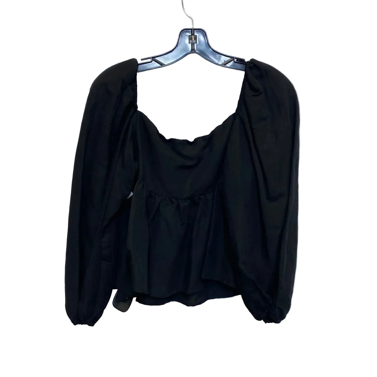 Top Long Sleeve By Anthropologie In Black, Size: S