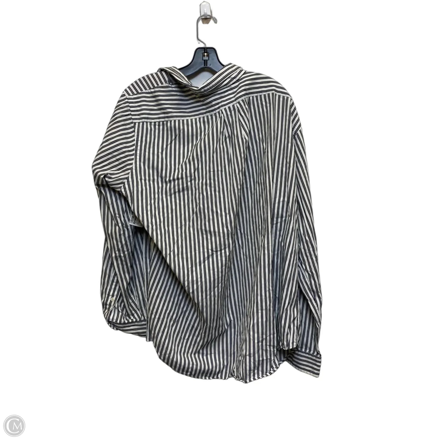 Top Long Sleeve By Ralph Lauren In Black & White, Size: Xxl