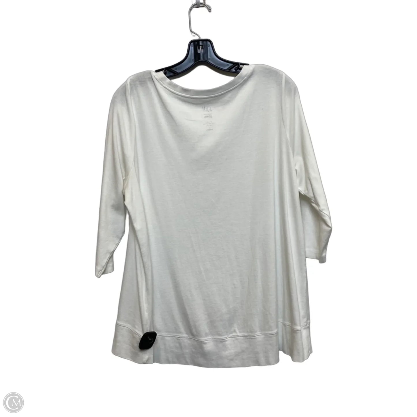 Top Long Sleeve By J. Jill In White, Size: 1x
