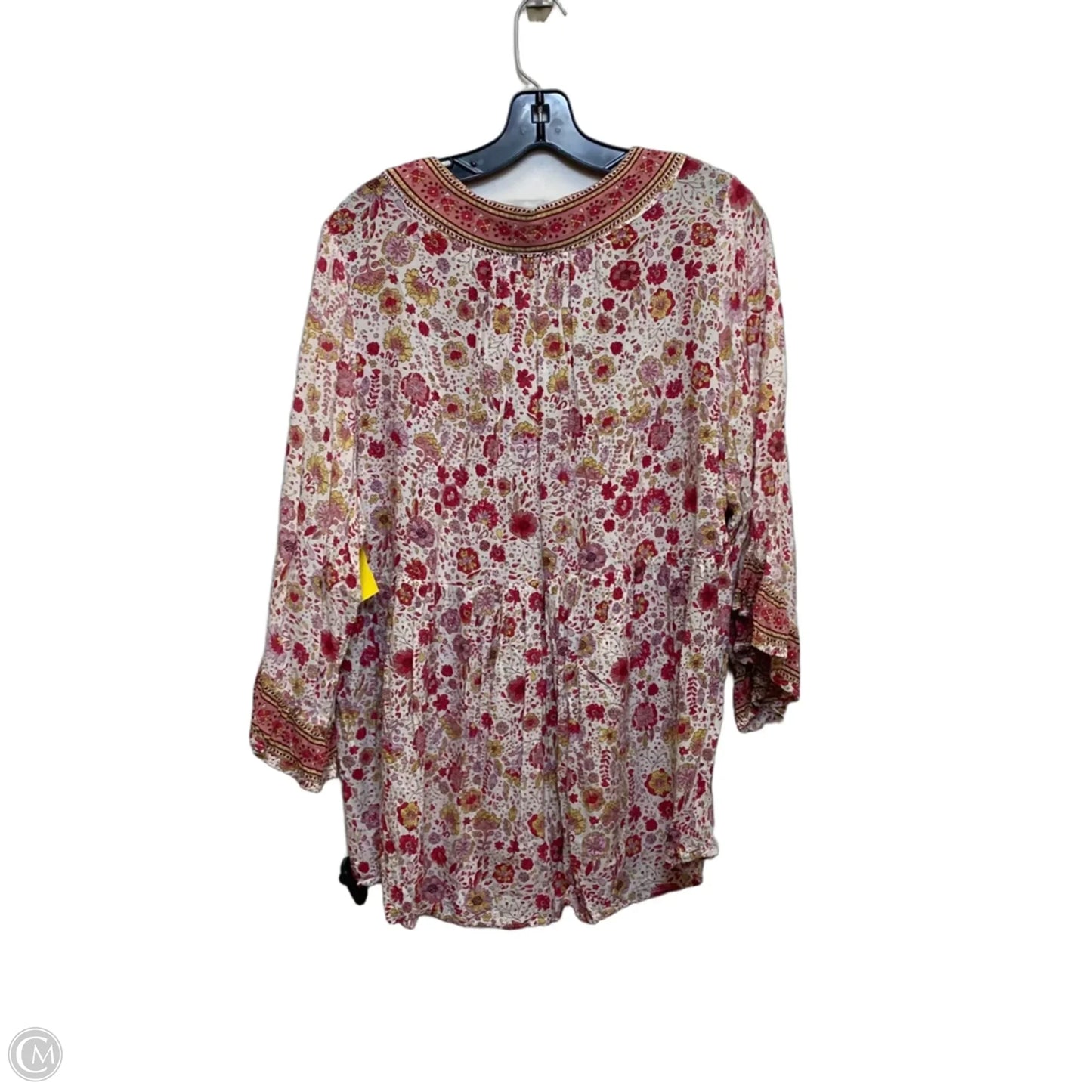 Top Long Sleeve By Cynthia Rowley In Pink, Size: 1x