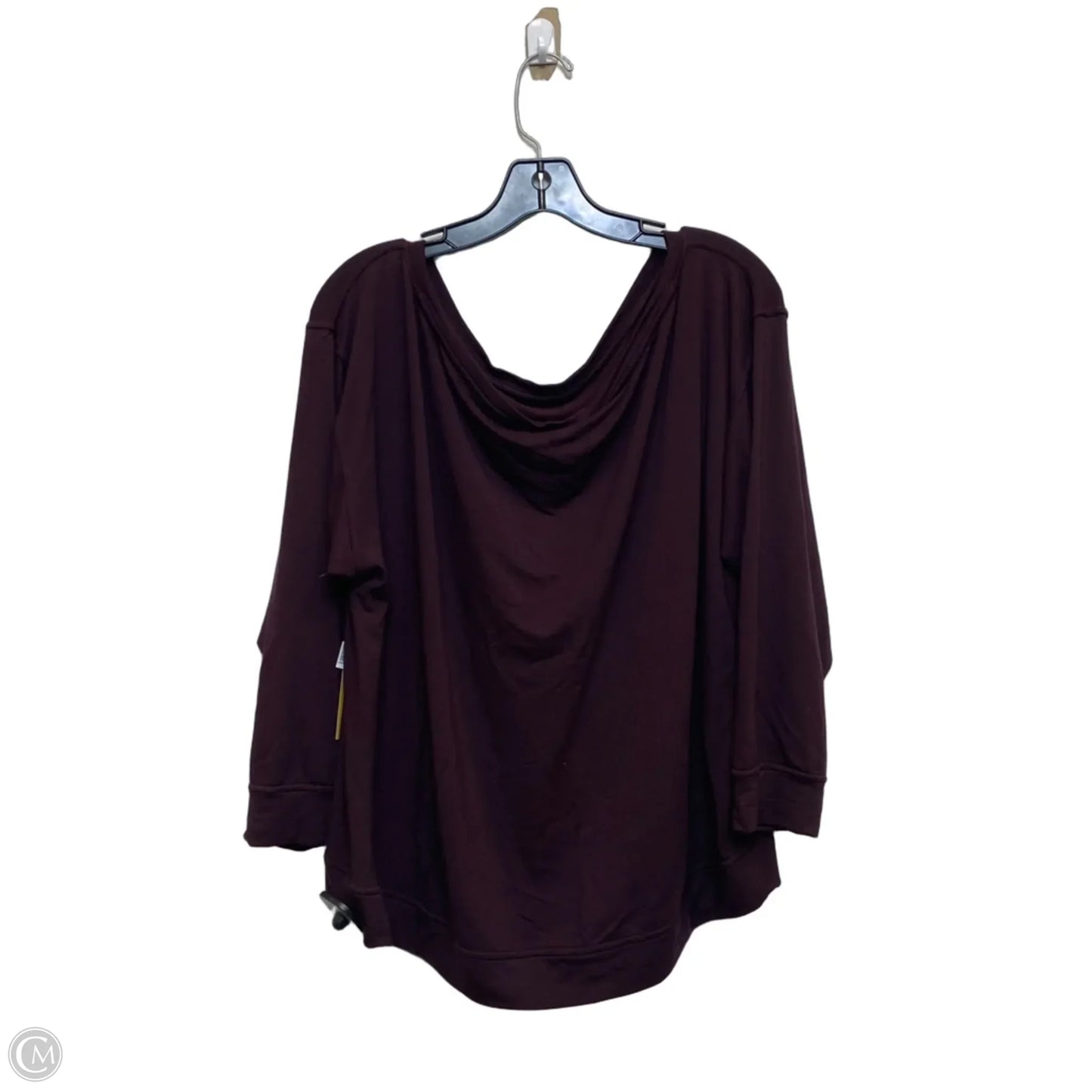 Athletic Top Long Sleeve Crewneck Designer By Lululemon In Purple, Size: L