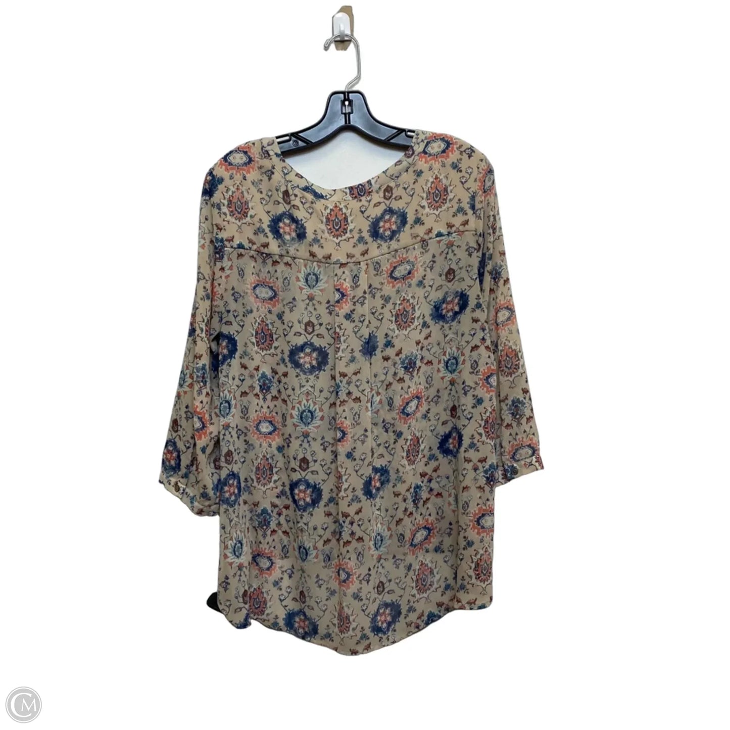 Top Long Sleeve By Maeve In Cream, Size: L