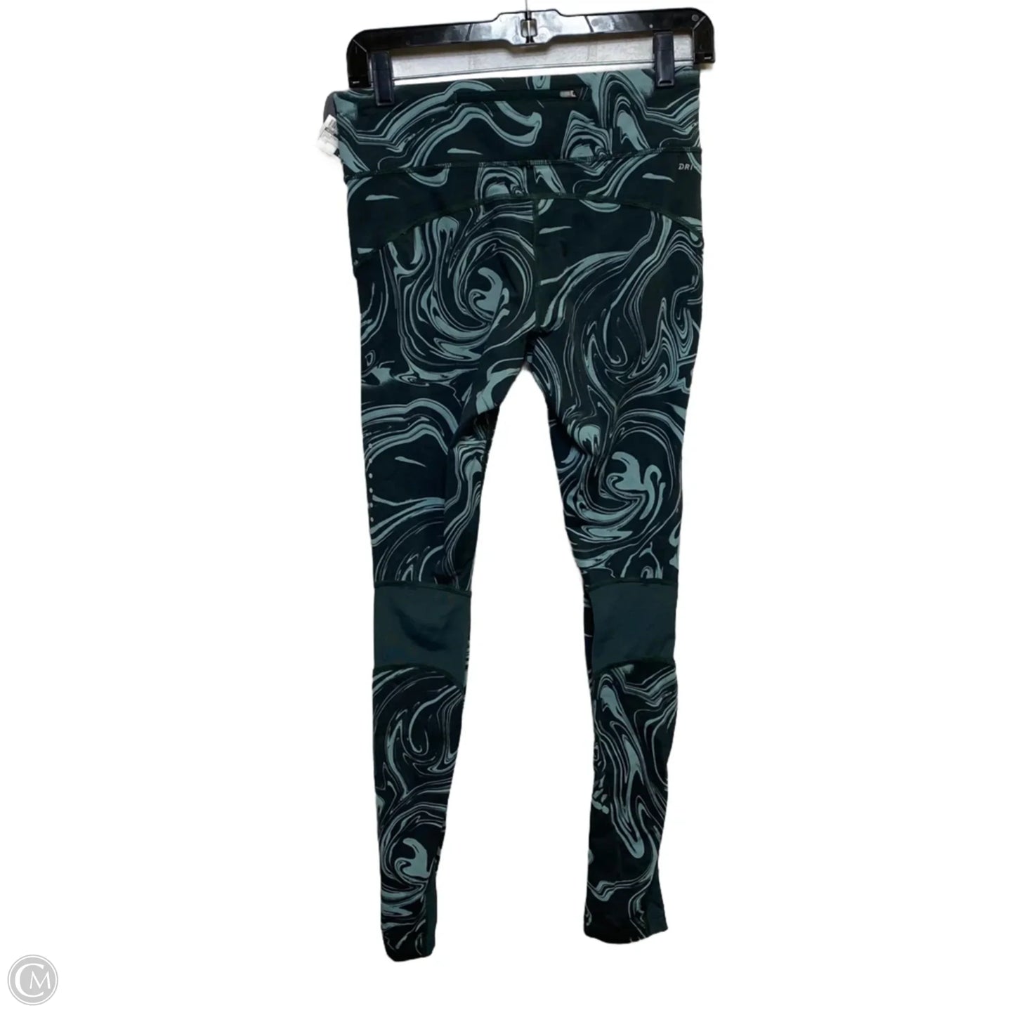 Athletic Leggings By Nike In Green, Size: M