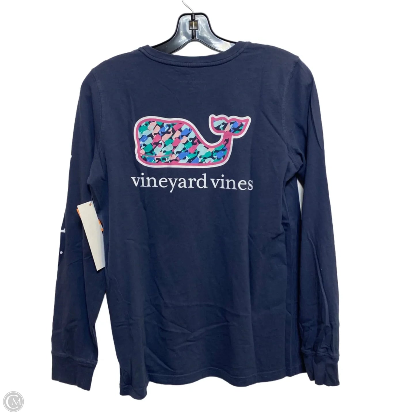 Top Long Sleeve Designer By Vineyard Vines In Blue, Size: Xs