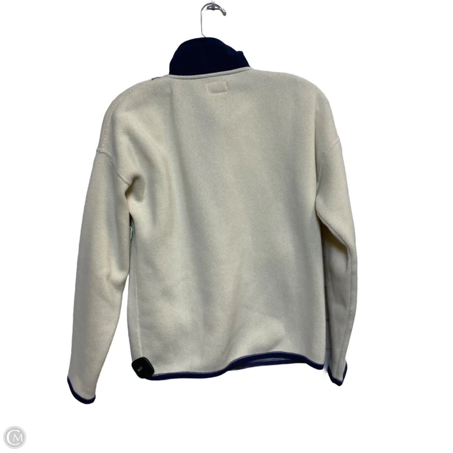Sweatshirt Collar By J. Crew In Blue & Cream, Size: Xs