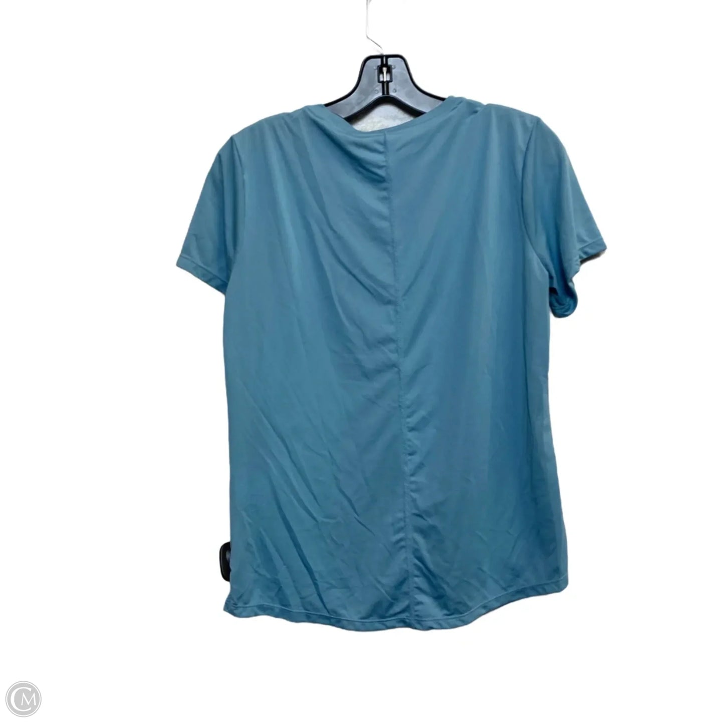 Athletic Top Short Sleeve By Nike In Blue, Size: M