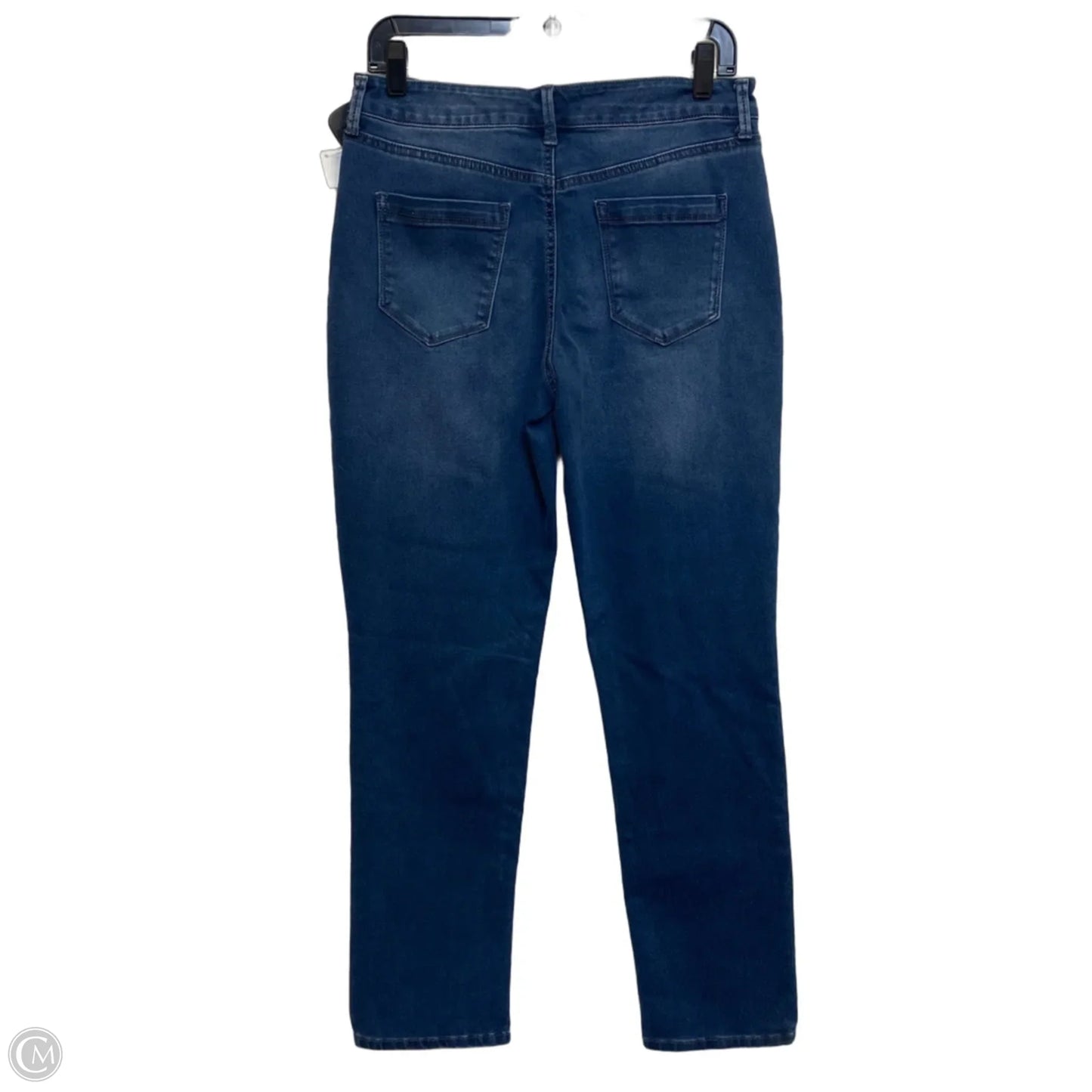 Jeans Straight By Bandolino In Blue Denim, Size: 8
