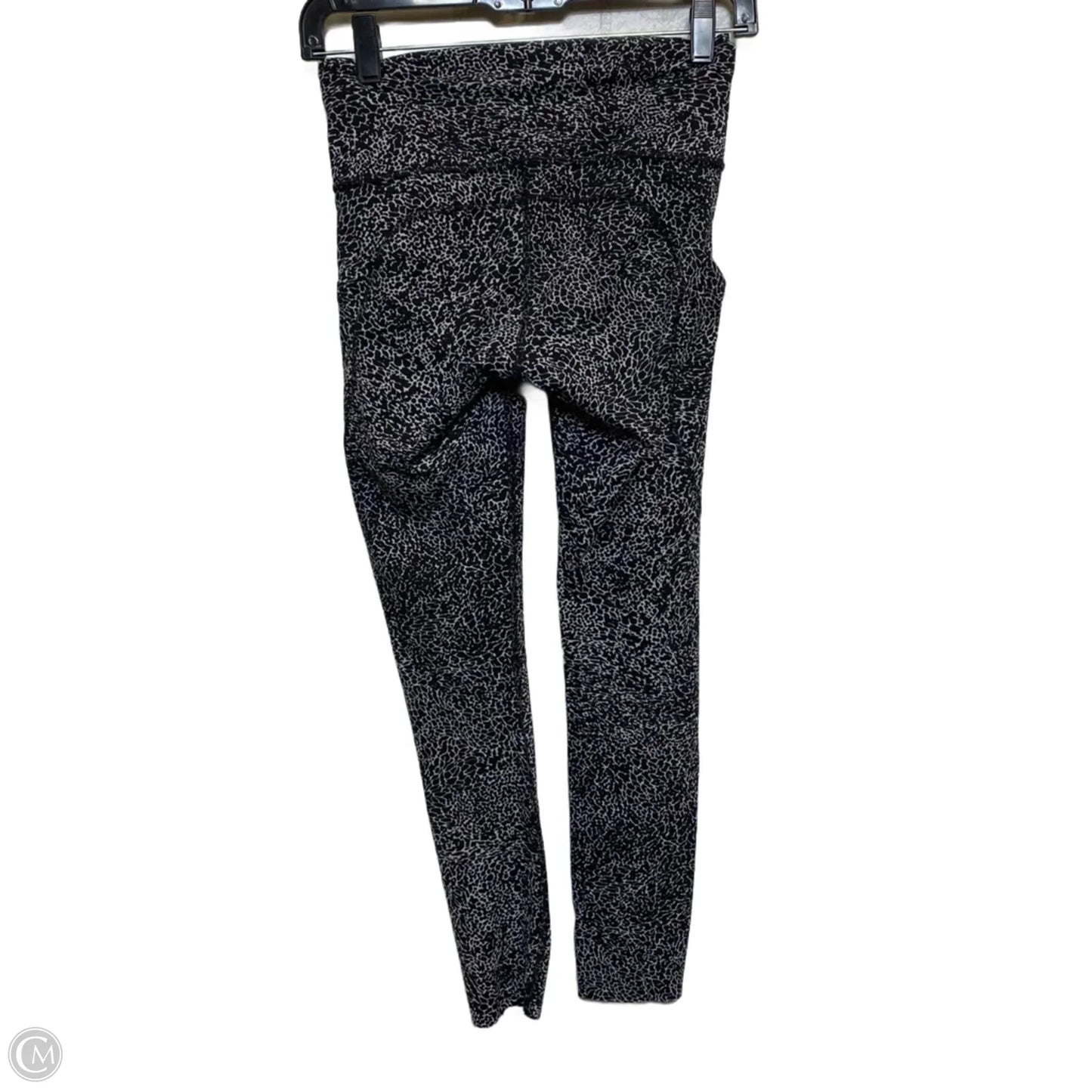 Athletic Leggings By Lululemon In Black & White, Size: S