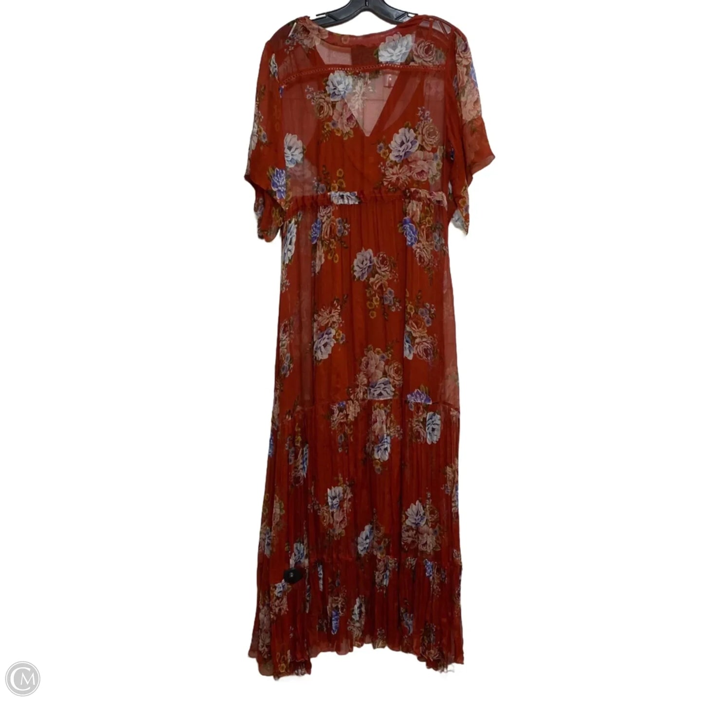 Dress Designer By Johnny Was In Orange, Size: M