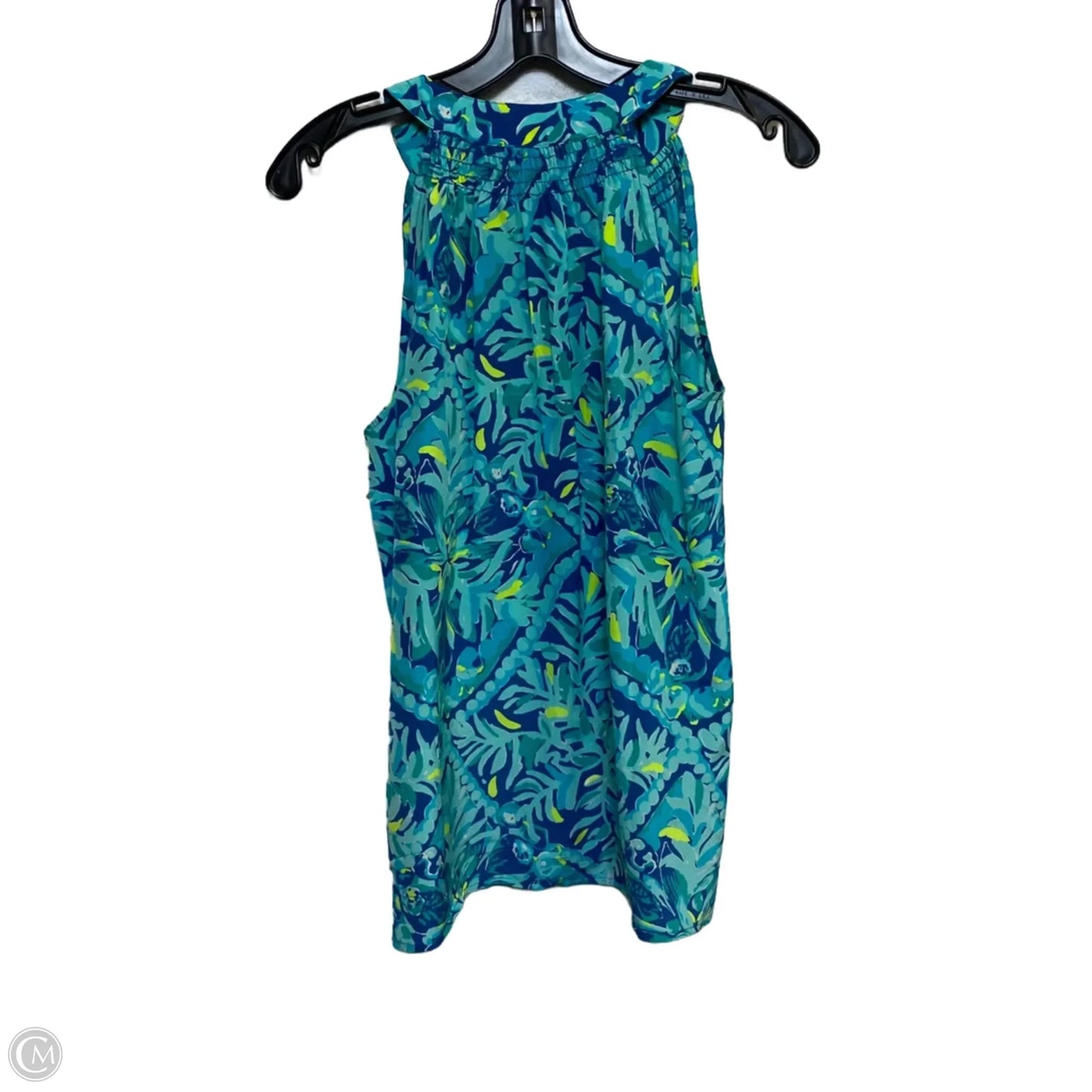 Top Sleeveless Designer By Lilly Pulitzer In Blue & Green, Size: S